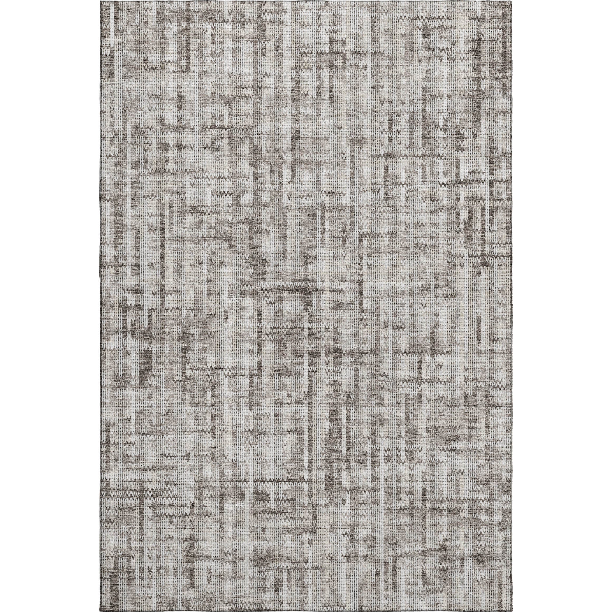 Kotor Machine Washable Transitional Taupe Brown Rug 2'6" x 3'10" #shape_Rectangle