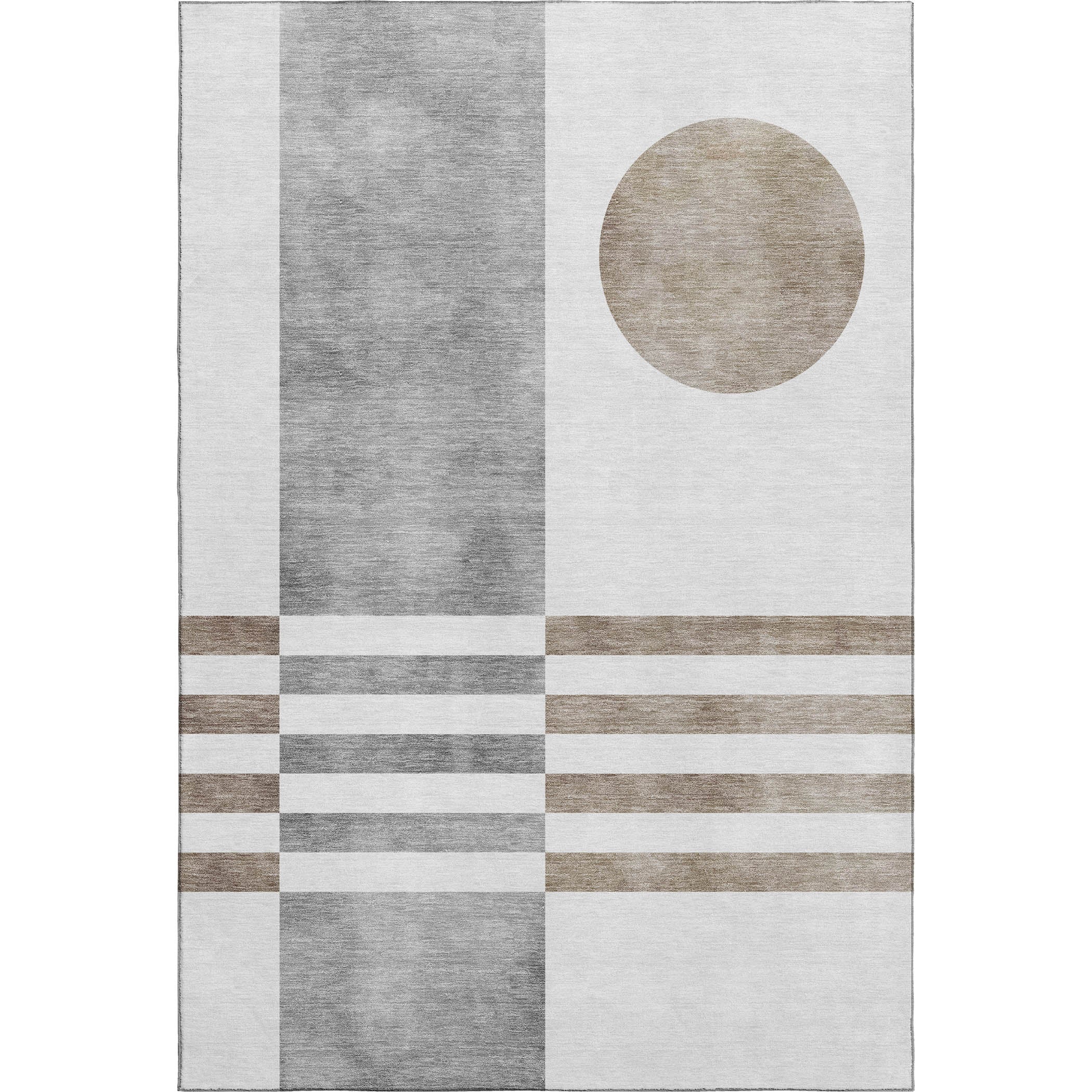 Valletta Machine Washable Transitional Ivory Rug 2'6" x 3'10" #shape_Rectangle