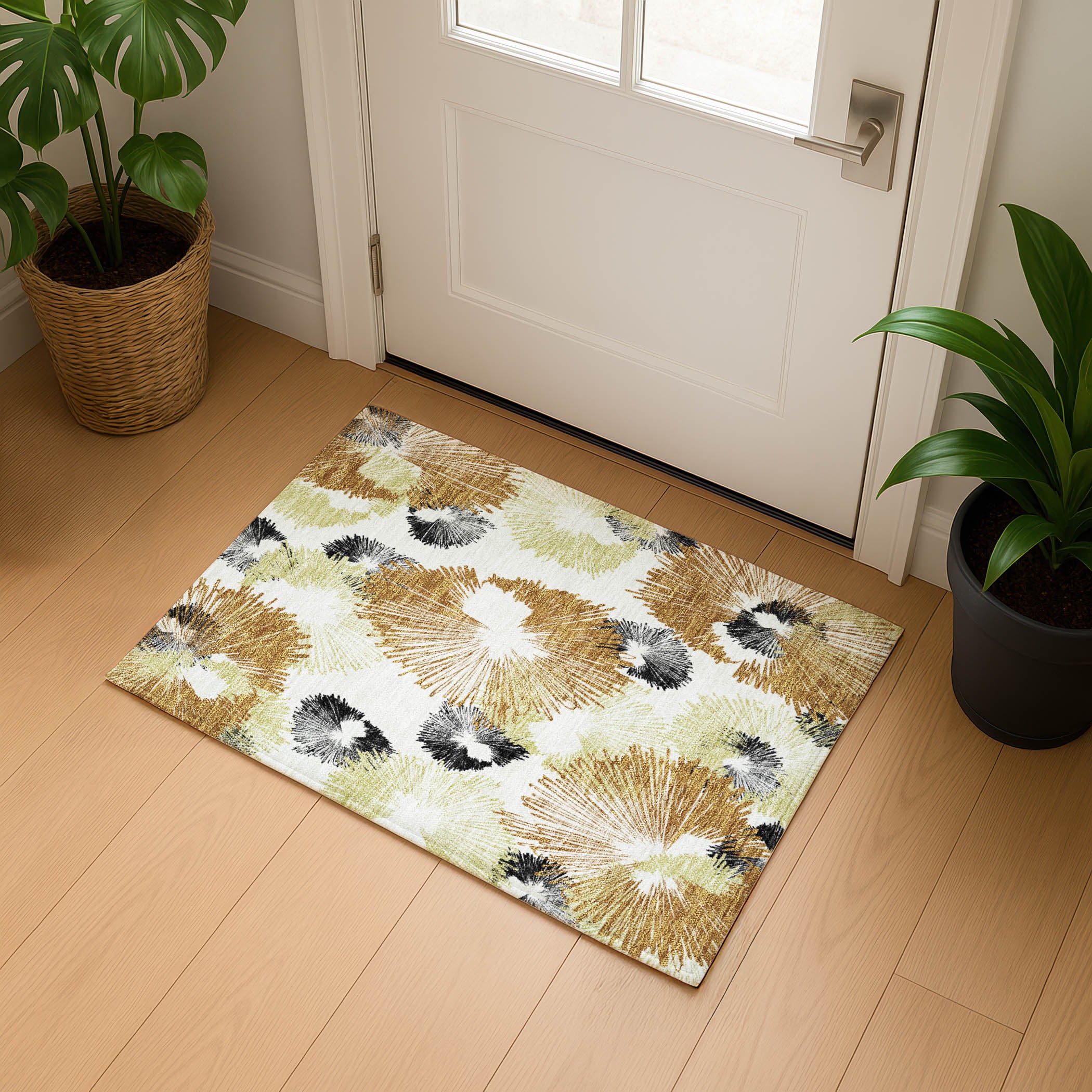 Marrakech Machine Washable Transitional Copper Orange Rug 1'8" x 2'6" #shape_Rectangle