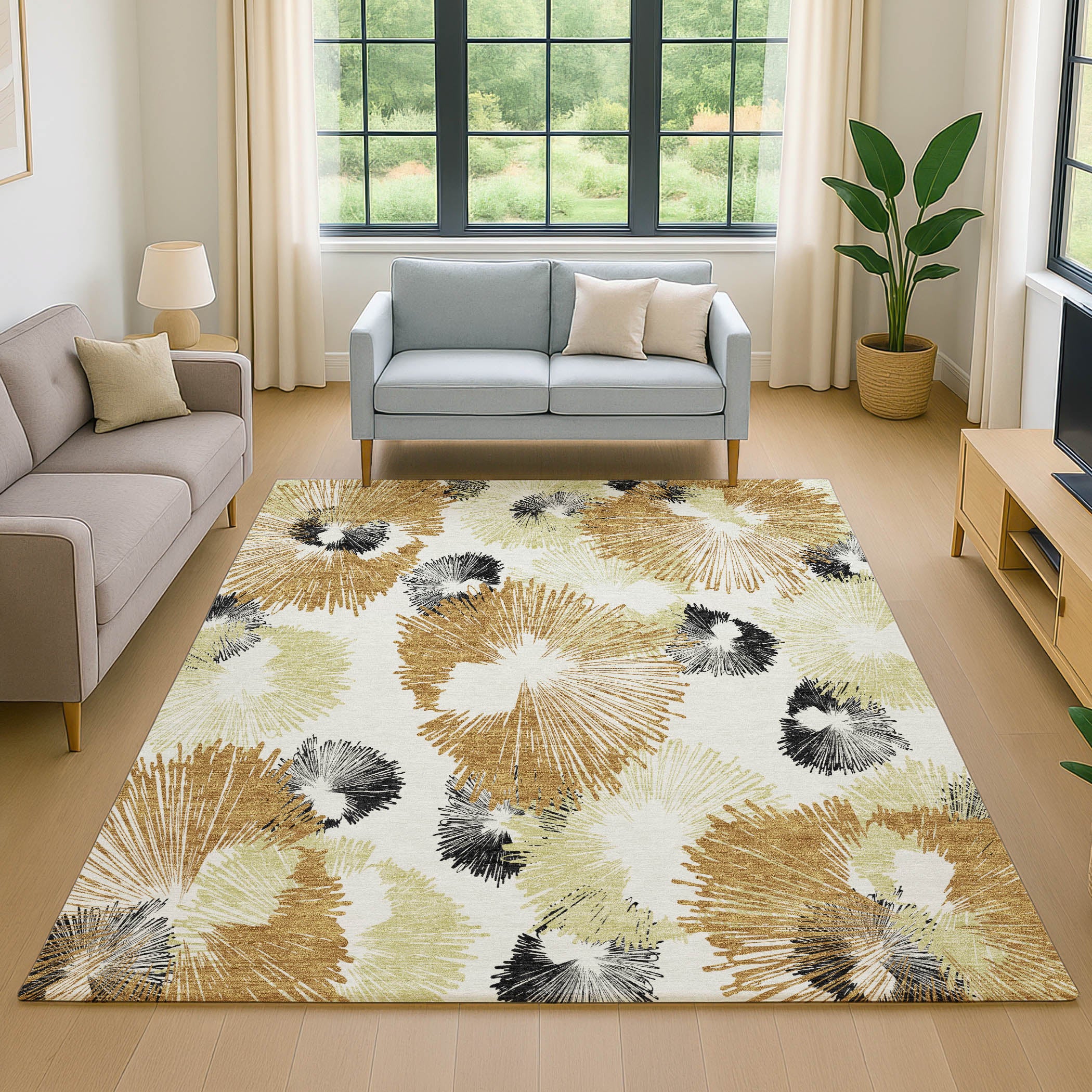 Marrakech Machine Washable Transitional Copper Orange Rug 2'6" x 3'10" #shape_Rectangle