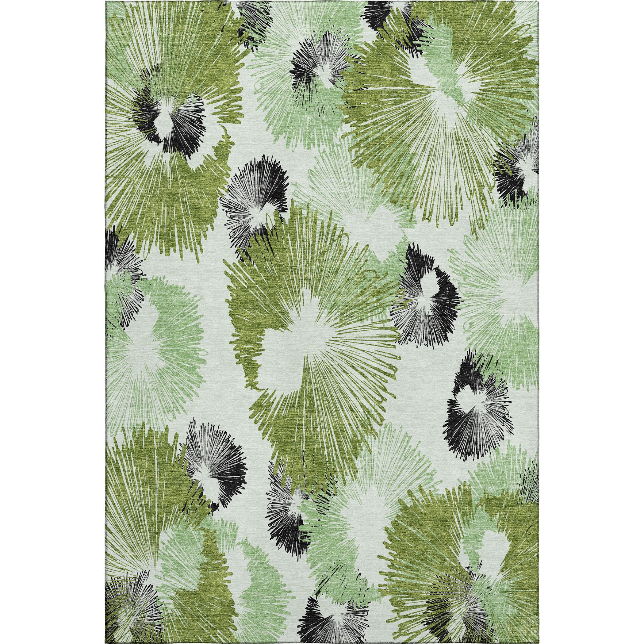 Marrakech Machine Washable Transitional Olive Green Rug 2'6" x 3'10" #shape_Rectangle