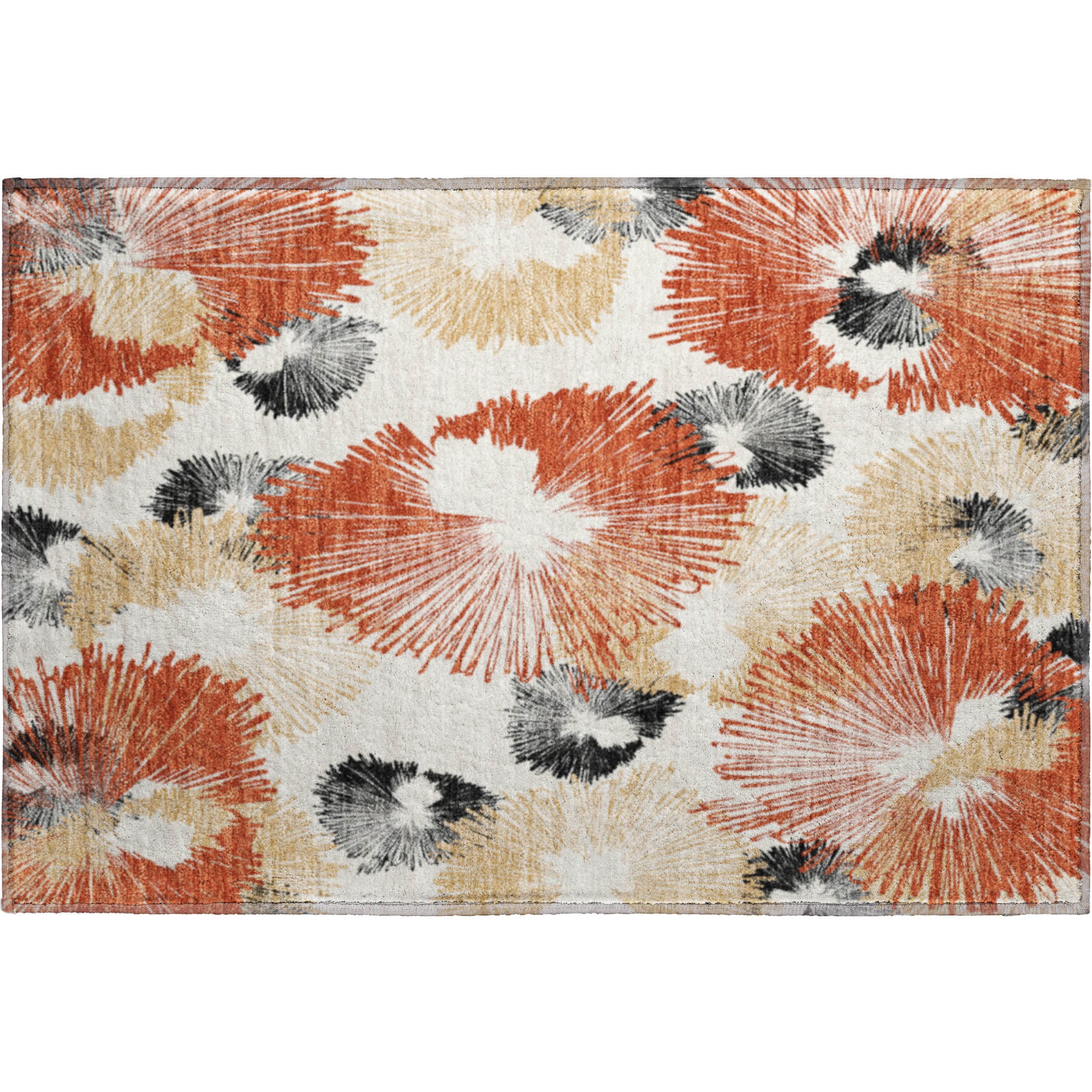 Marrakech Machine Washable Transitional Paprika Orange Rug 1'8" x 2'6" #shape_Rectangle