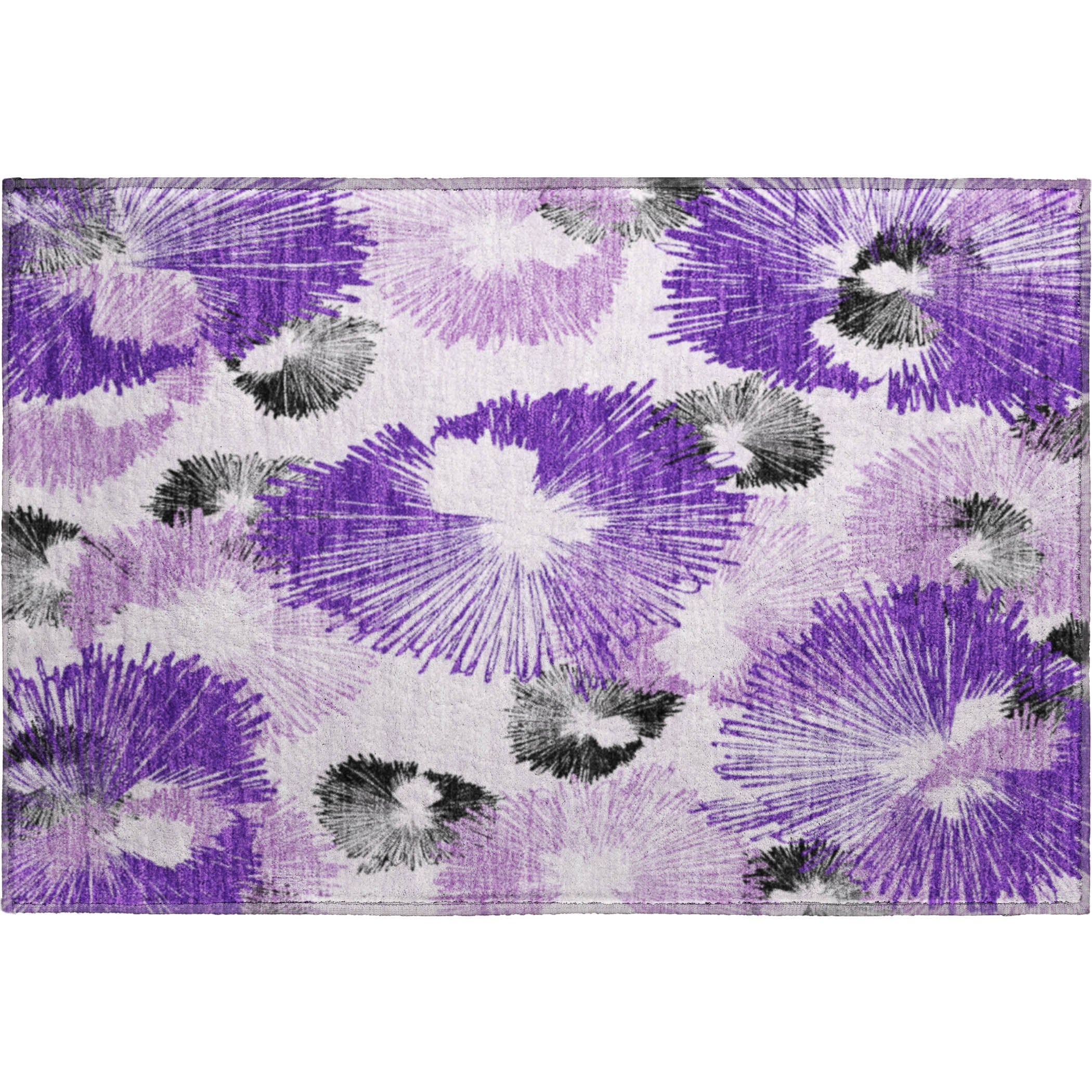 Marrakech Machine Washable Transitional Purple Rug 1'8" x 2'6" #shape_Rectangle