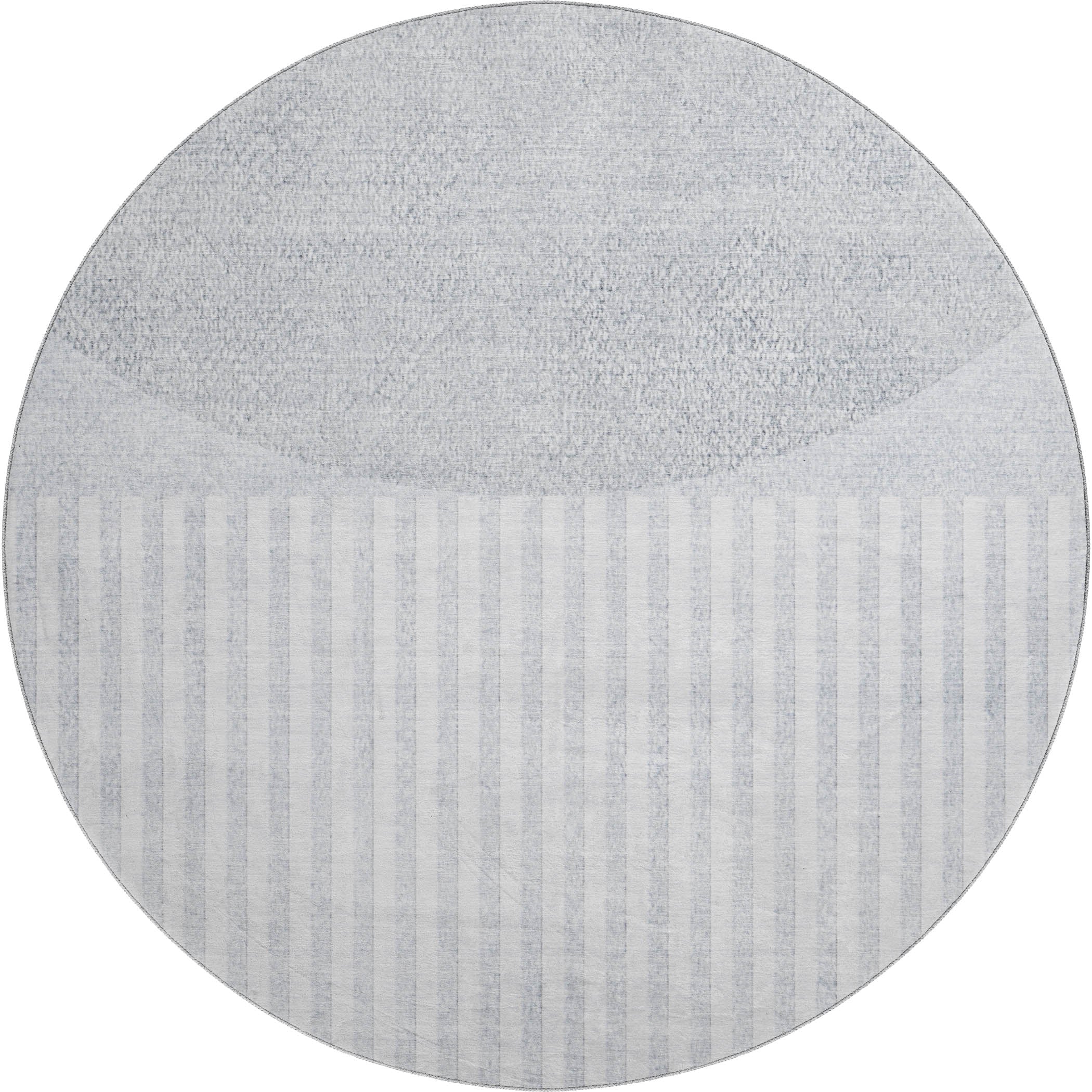 Sintra Machine Washable Transitional Blue Rug 8' x 8' #shape_Round