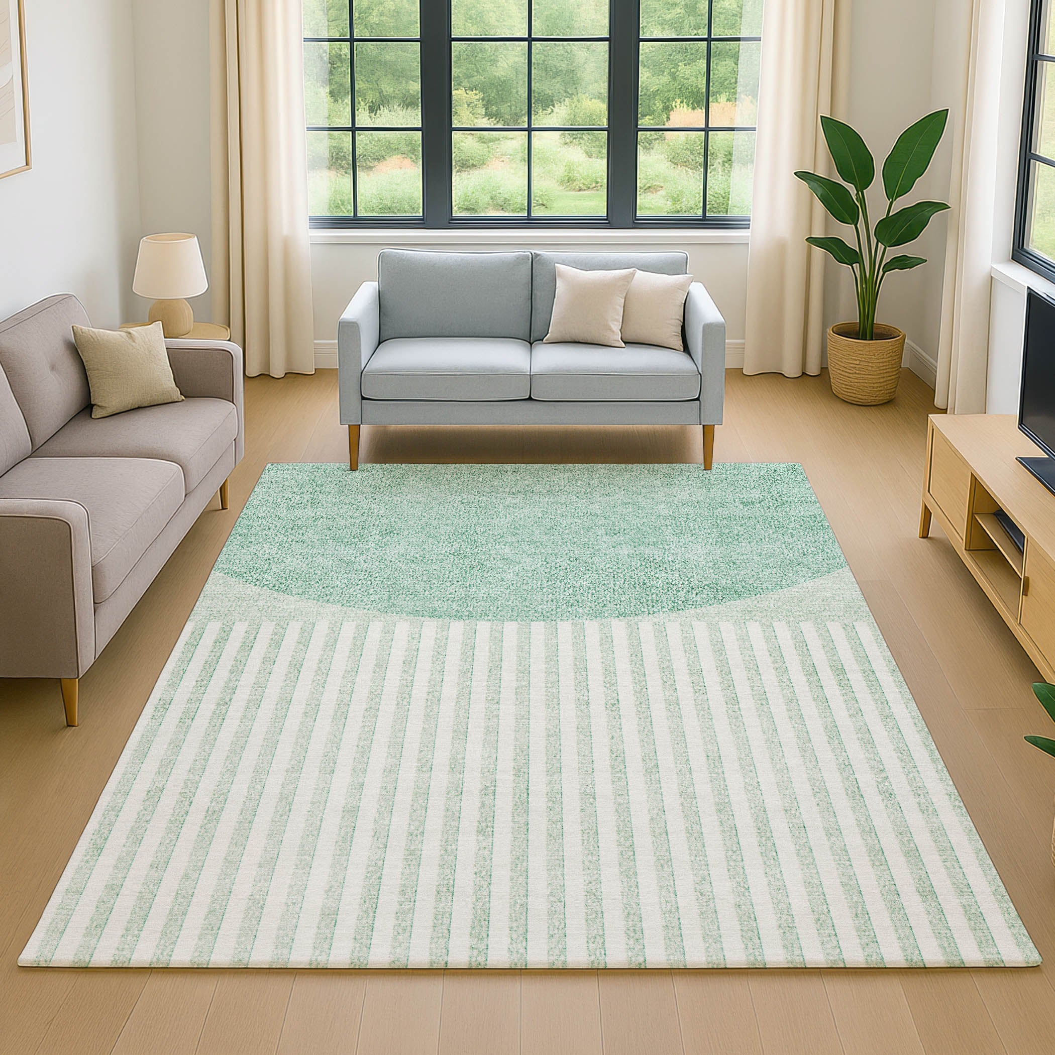 Sintra Machine Washable Transitional Teal Rug 2'6" x 3'10" #shape_Rectangle