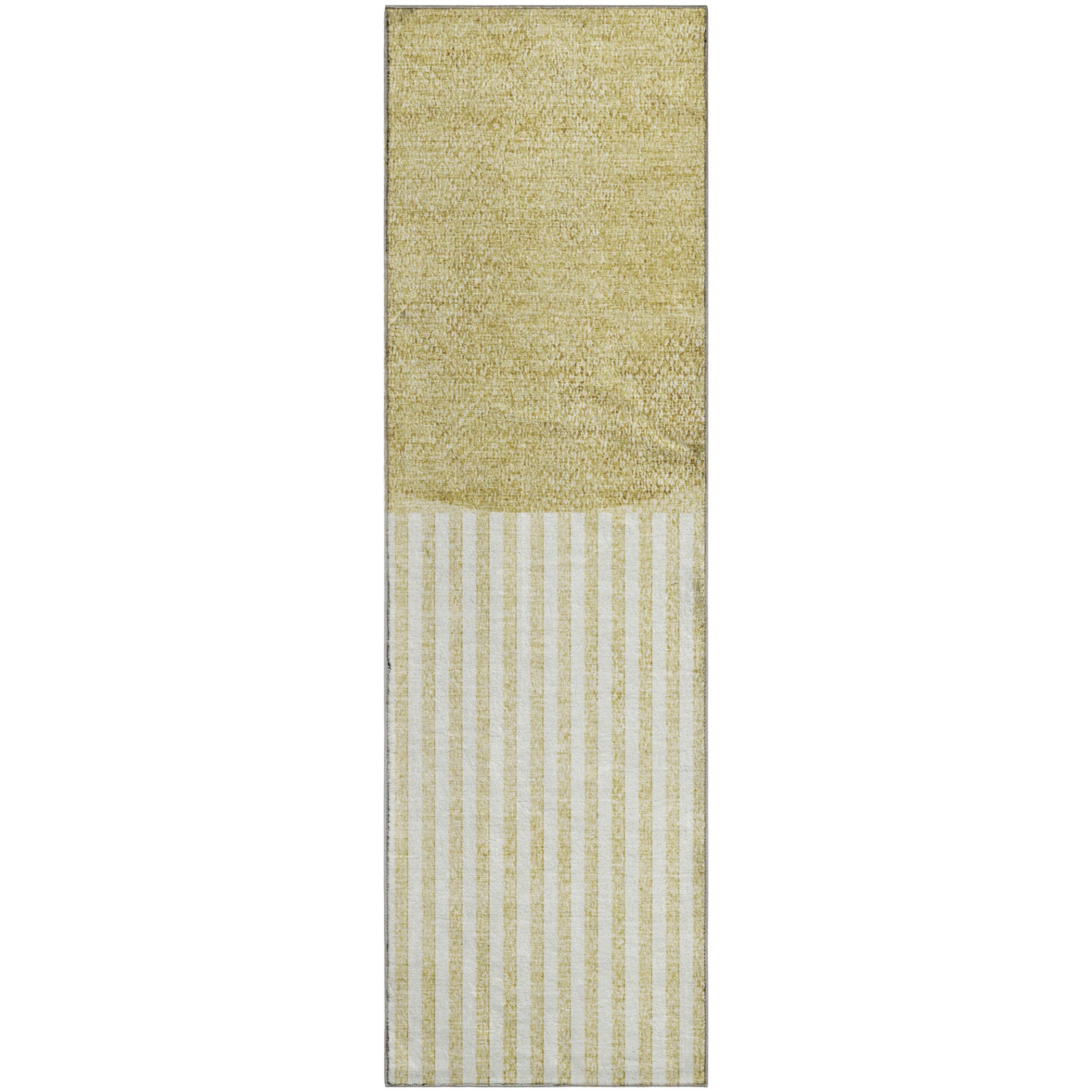 Sintra Machine Washable Transitional Wheat Gold Rug 2'3" x 7'6" #shape_Runner