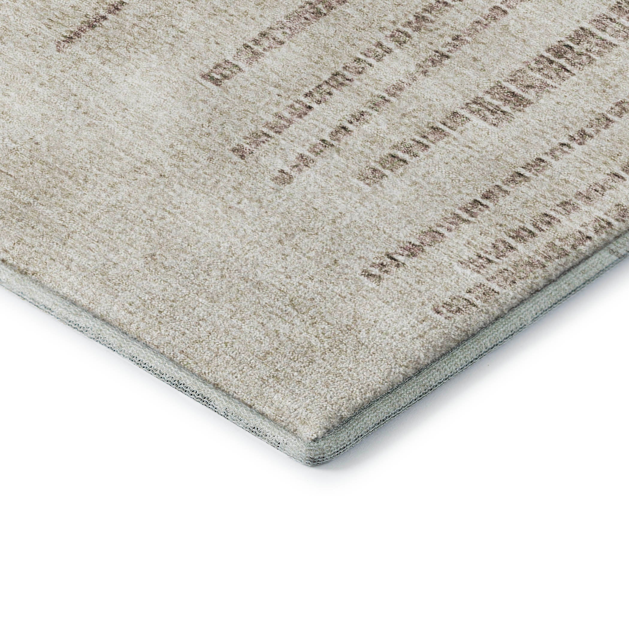 Bern Machine Washable Transitional Brown Rug 1'8" x 2'6" #shape_Rectangle