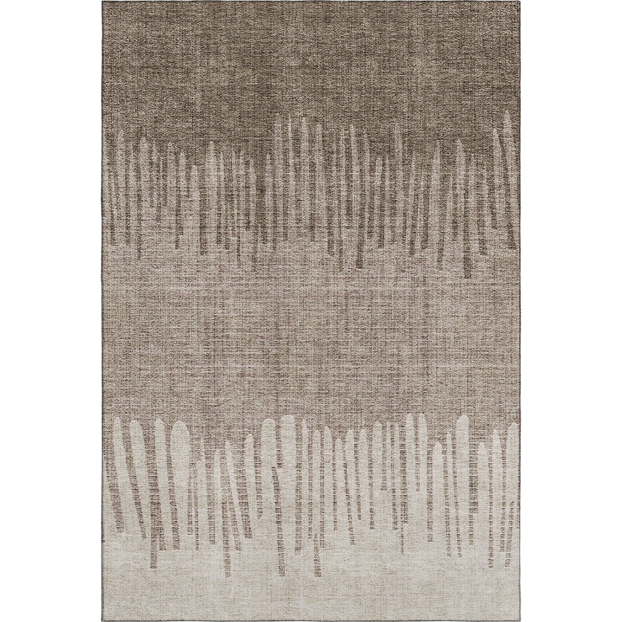 Bern Machine Washable Transitional Brown Rug 2'6" x 3'10" #shape_Rectangle