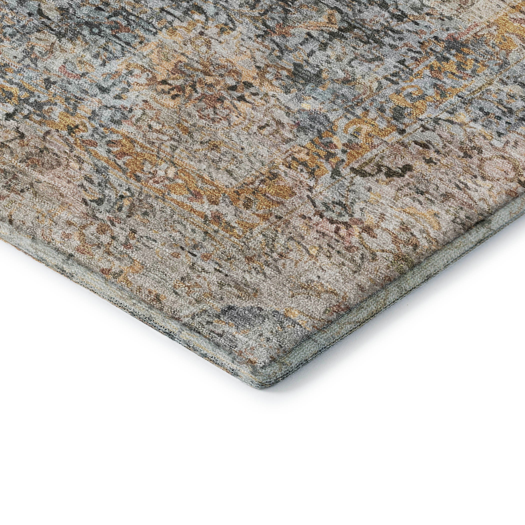 Marrakech Machine Washable Traditional Blue Rug 1'8" x 2'6" #shape_Rectangle