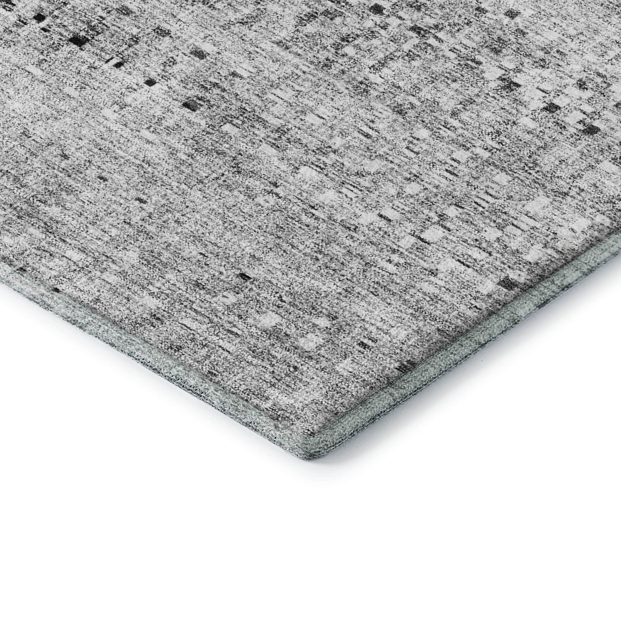 Kathmandu Machine Washable Transitional Gray Rug 1'8" x 2'6" #shape_Rectangle