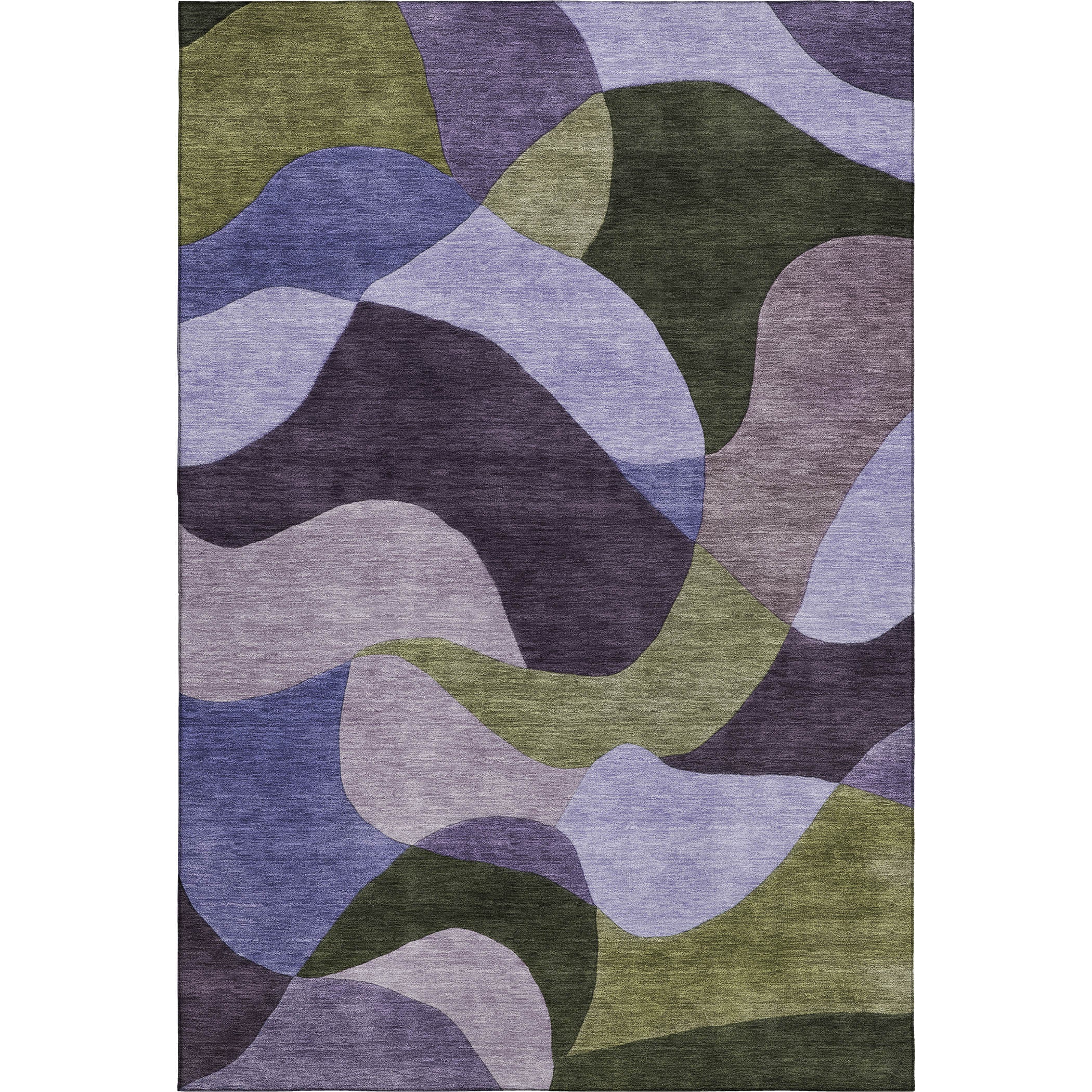 Bangkok Machine Washable Transitional Purple Rug 2'6" x 3'10" #shape_Rectangle