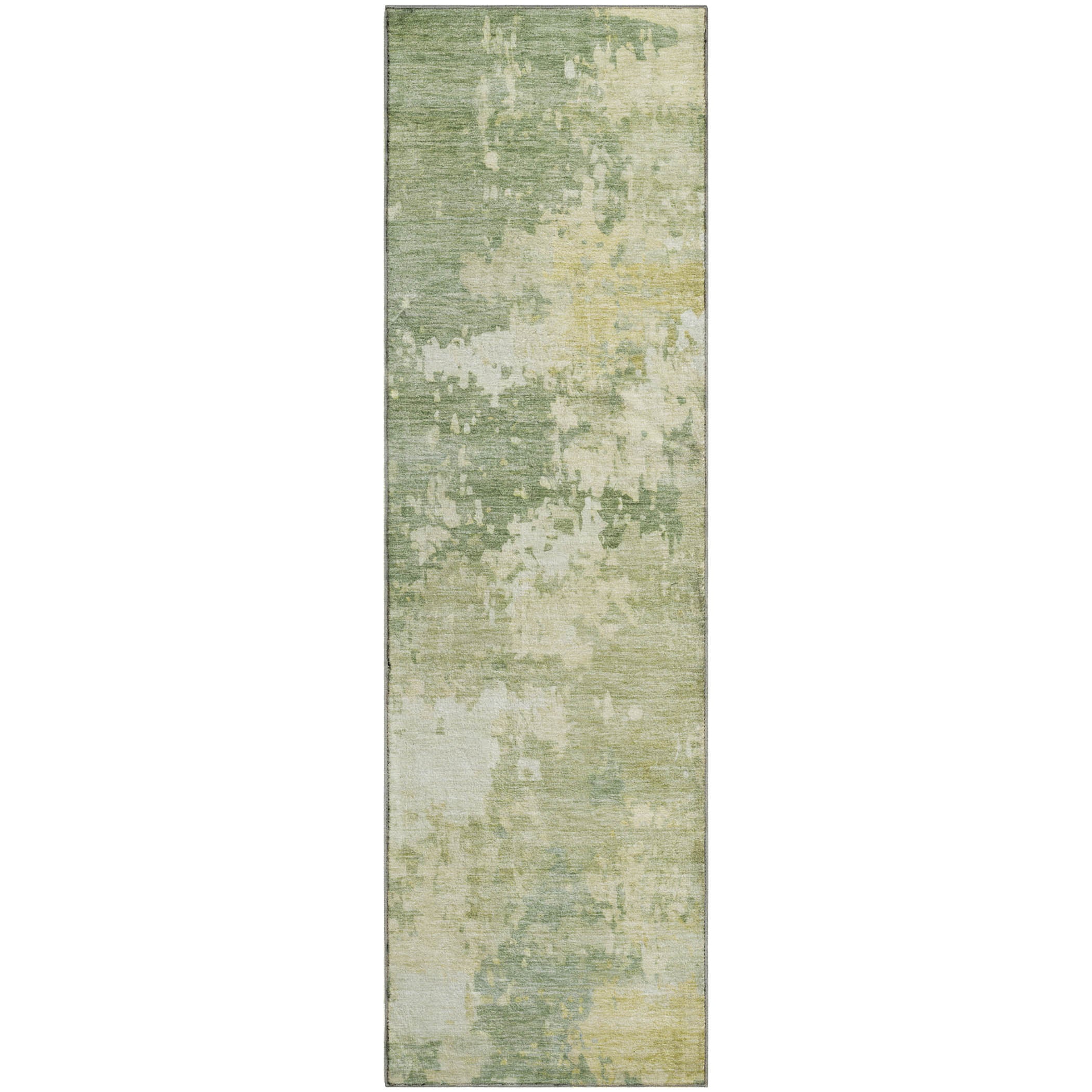 Jaipur Machine Washable Transitional Aloe Green Rug 2'3" x 7'6" #shape_Runner