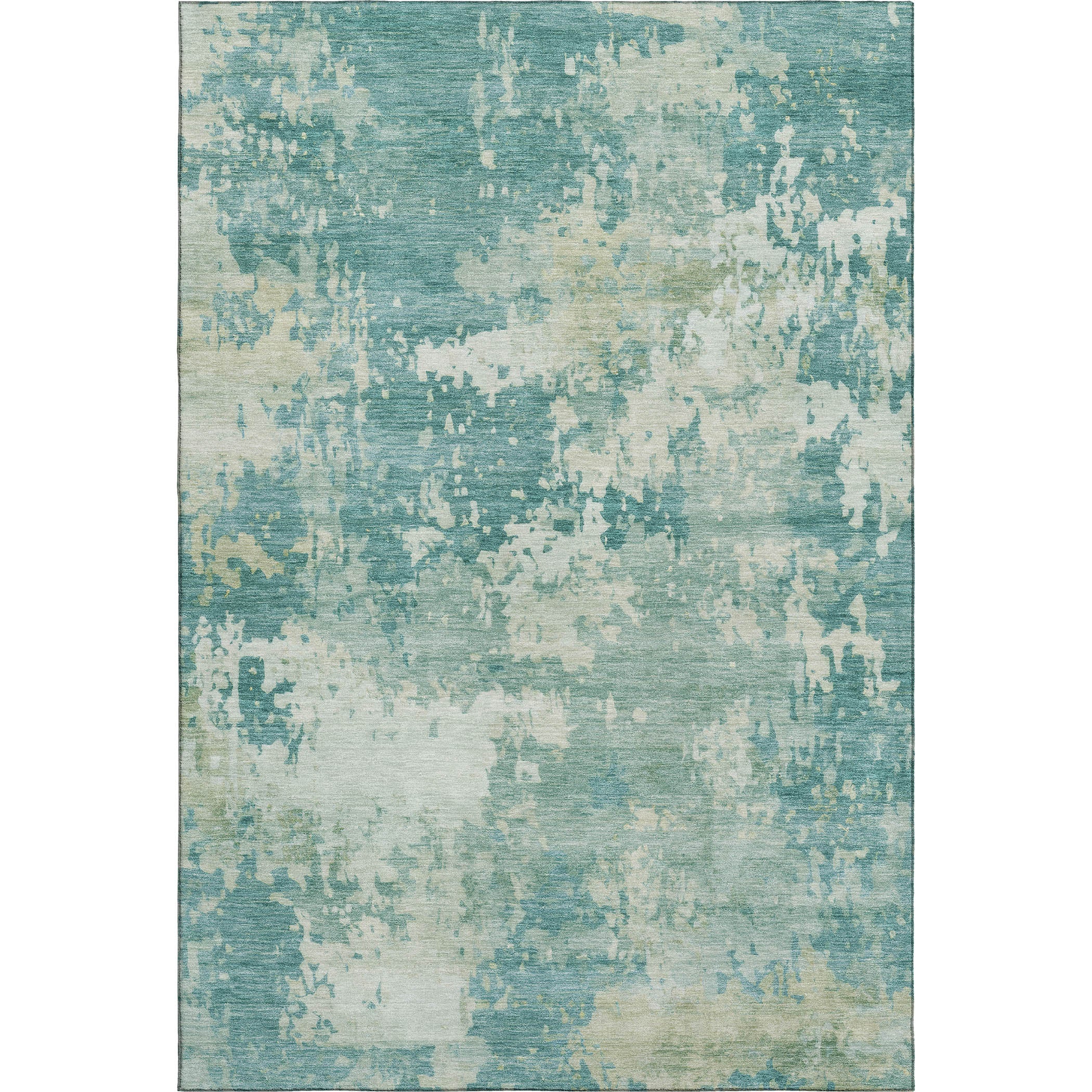 Jaipur Machine Washable Transitional Teal Rug 2'6" x 3'10" #shape_Rectangle