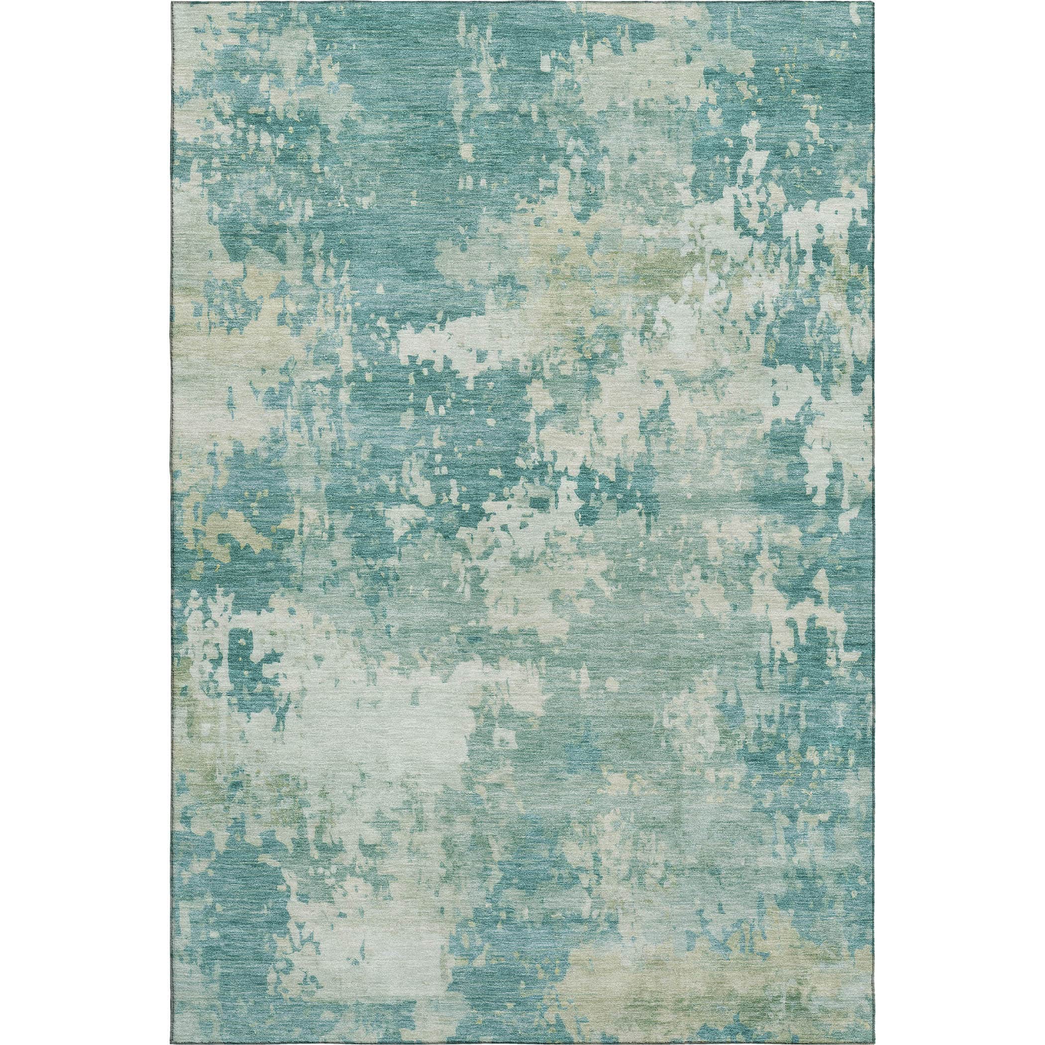 Jaipur Machine Washable Transitional Teal Rug 2'6" x 3'10" #shape_Rectangle