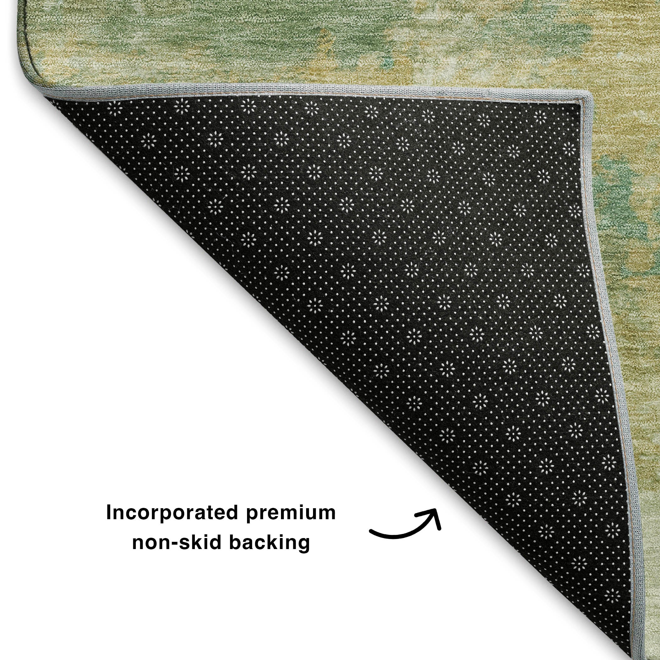 Chiang Mai Machine Washable Transitional Aloe Green Rug 1'8" x 2'6" #shape_Rectangle