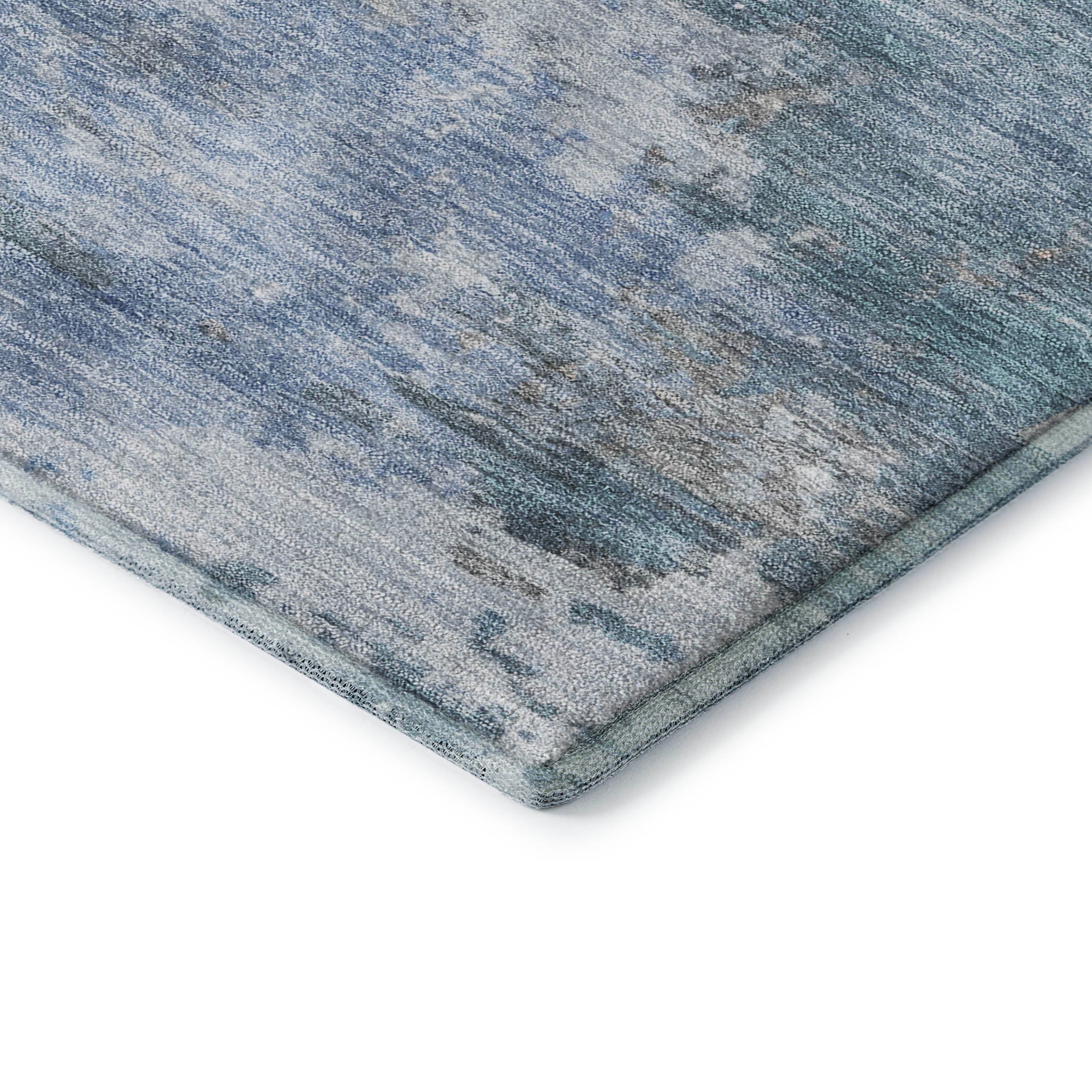 Chiang Mai Machine Washable Transitional Blue Rug 1'8" x 2'6" #shape_Rectangle