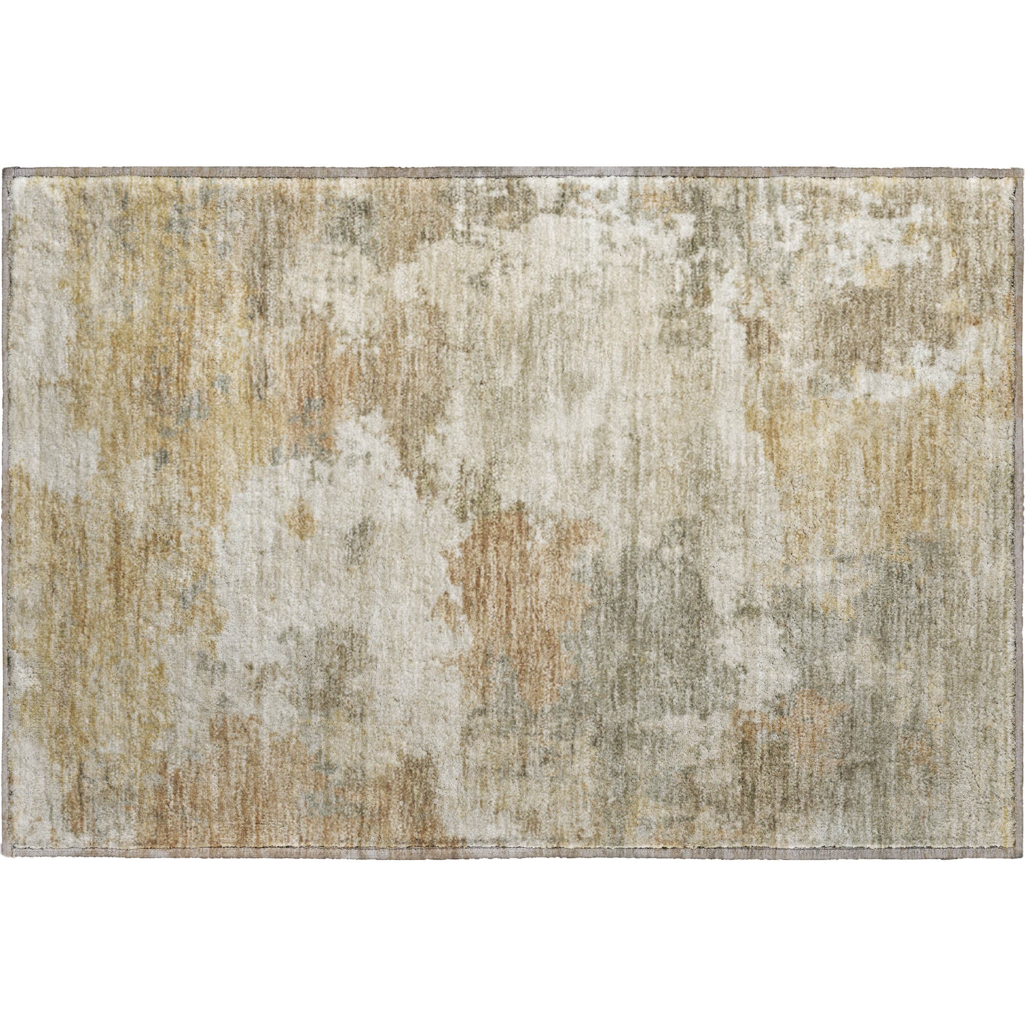Chiang Mai Machine Washable Transitional Khaki Brown Rug 1'8" x 2'6" #shape_Rectangle