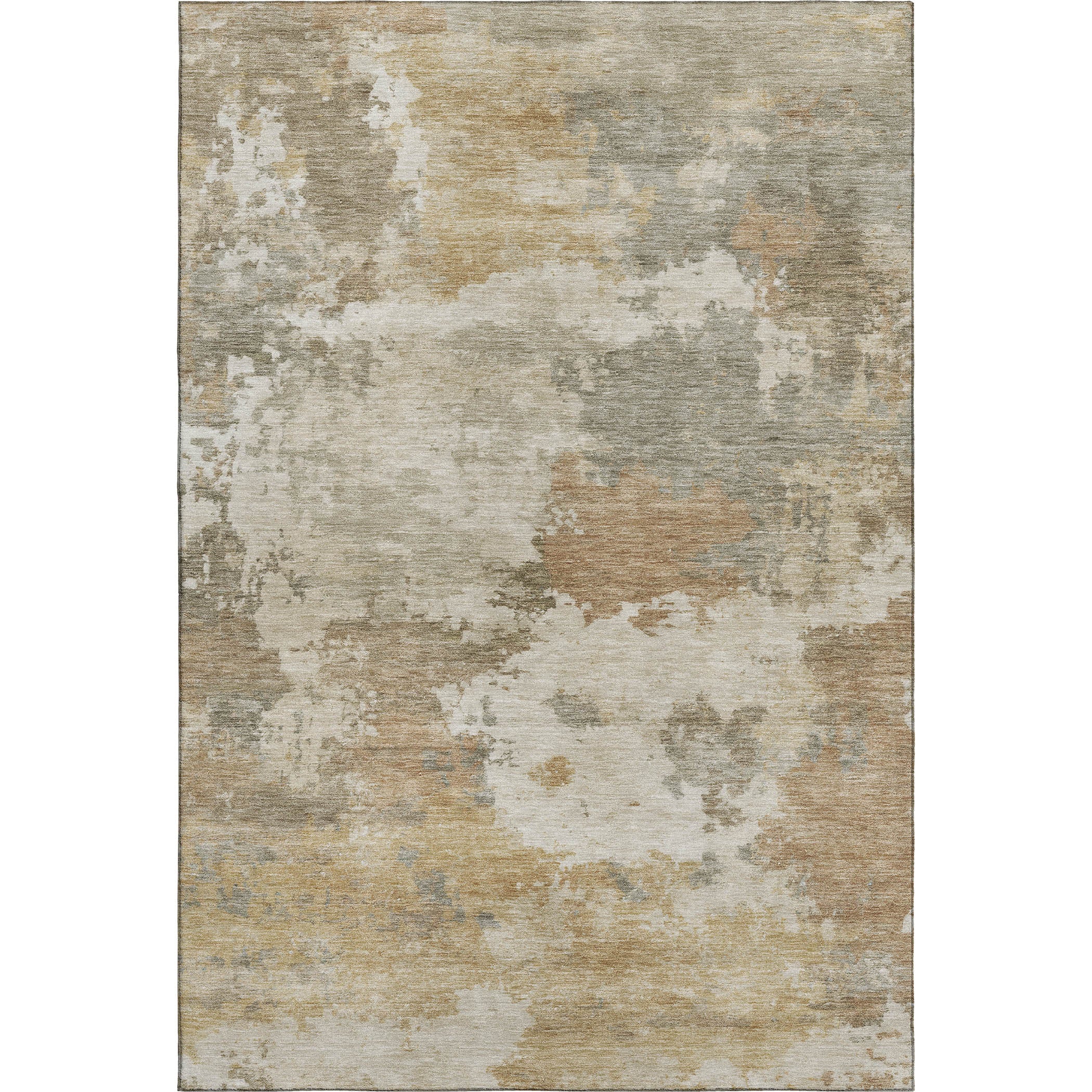 Chiang Mai Machine Washable Transitional Khaki Brown Rug 2'6" x 3'10" #shape_Rectangle