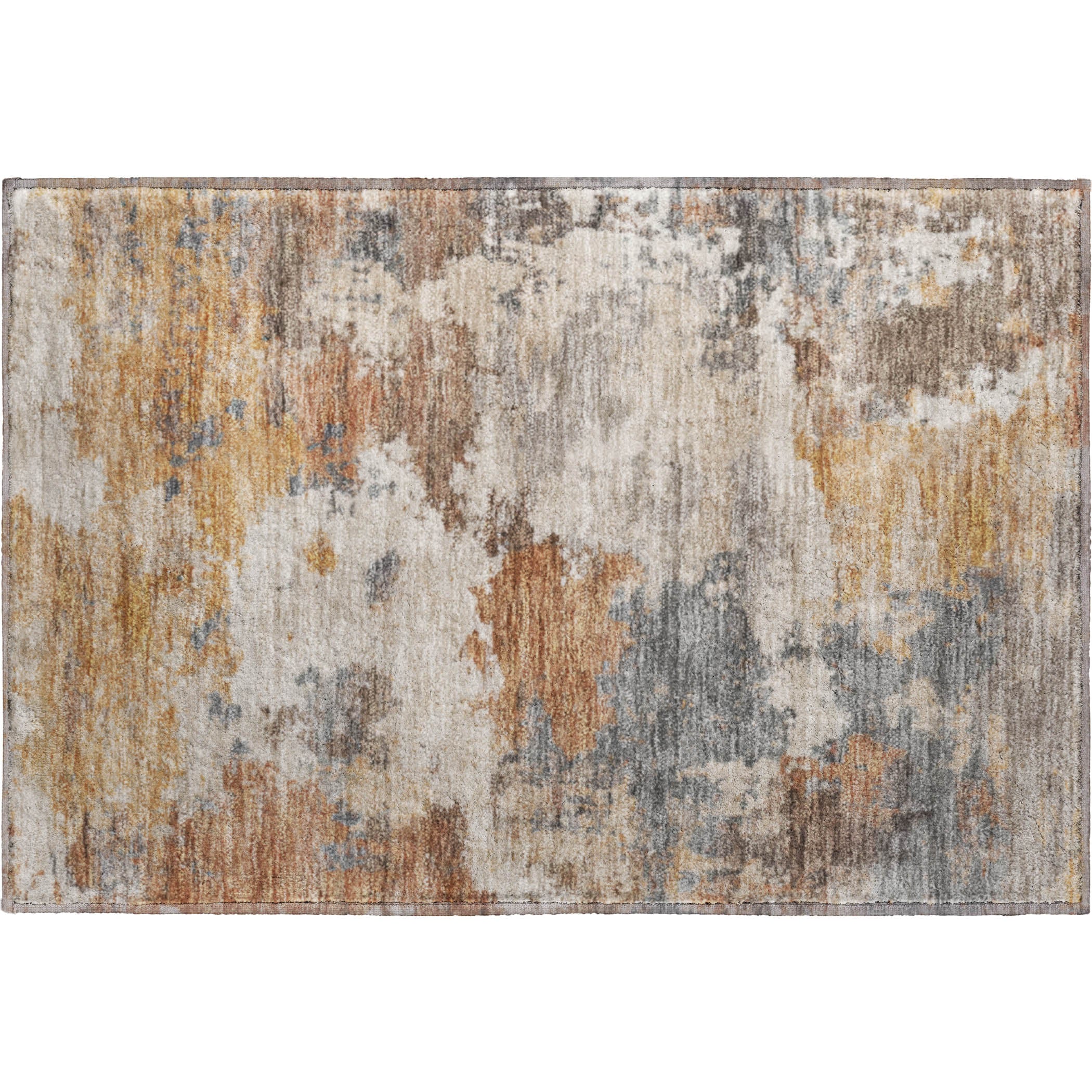 Chiang Mai Machine Washable Transitional Paprika Orange Rug 1'8" x 2'6" #shape_Rectangle