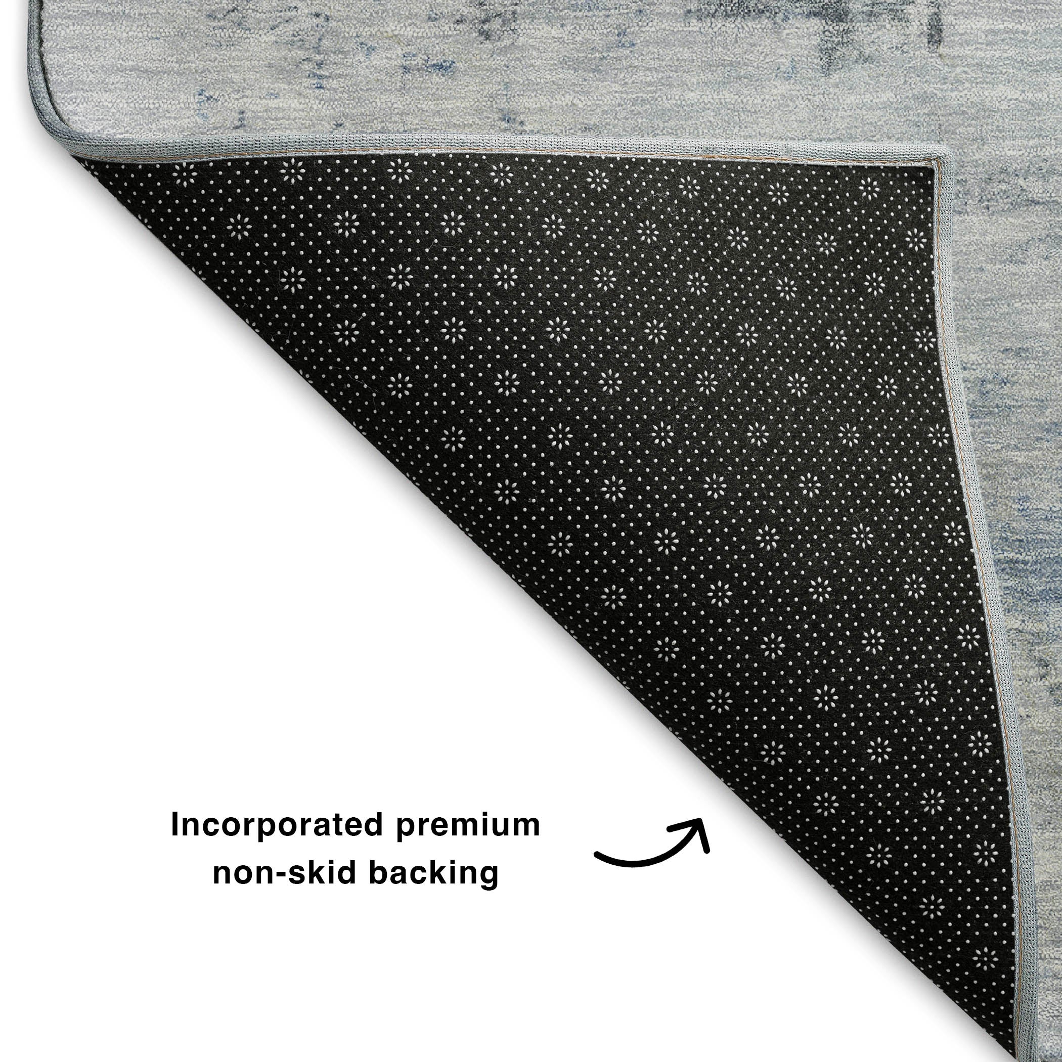 Marrakech Machine Washable Transitional Blue Rug 1'8" x 2'6" #shape_Rectangle