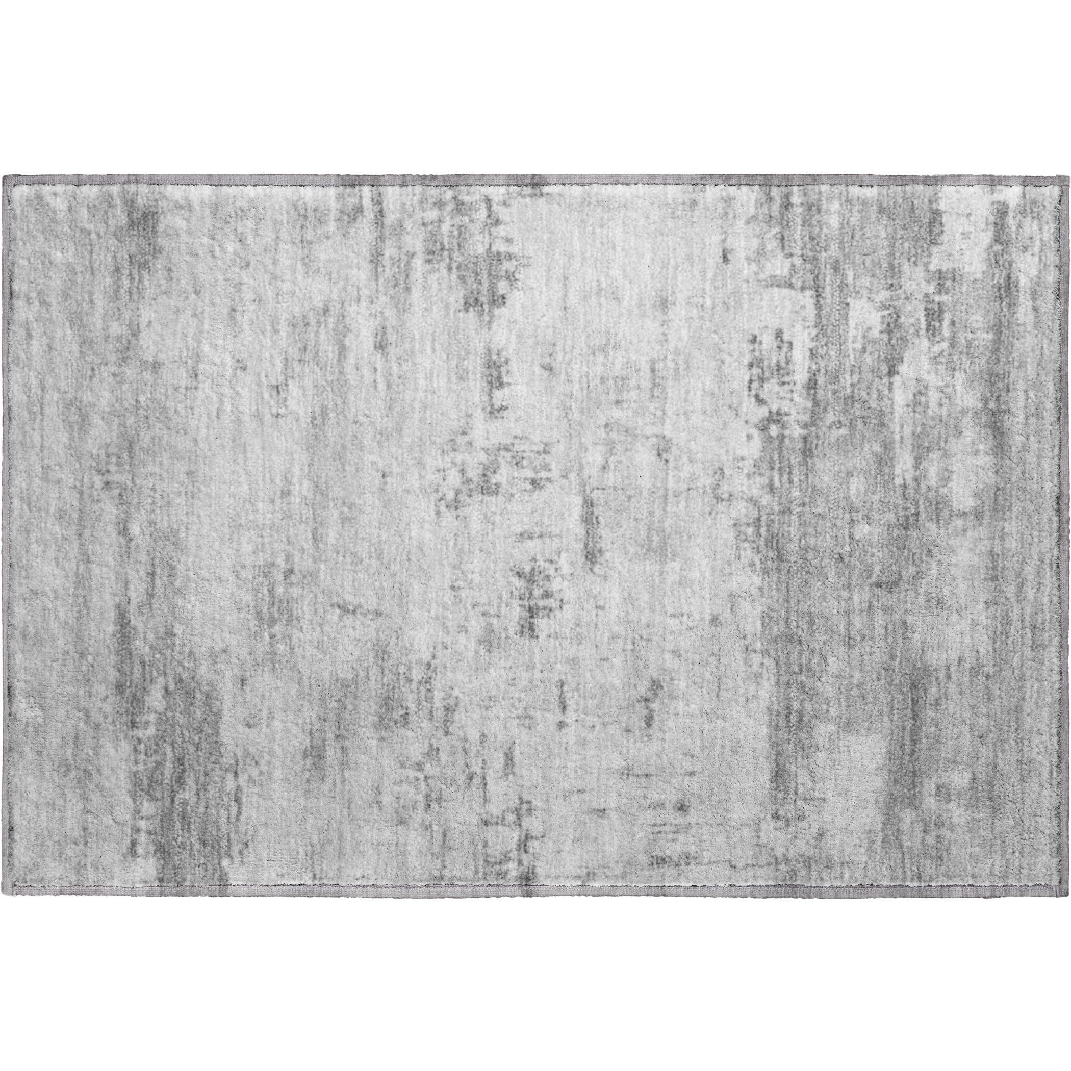 Marrakech Machine Washable Transitional Silver Gray Rug 1'8" x 2'6" #shape_Rectangle