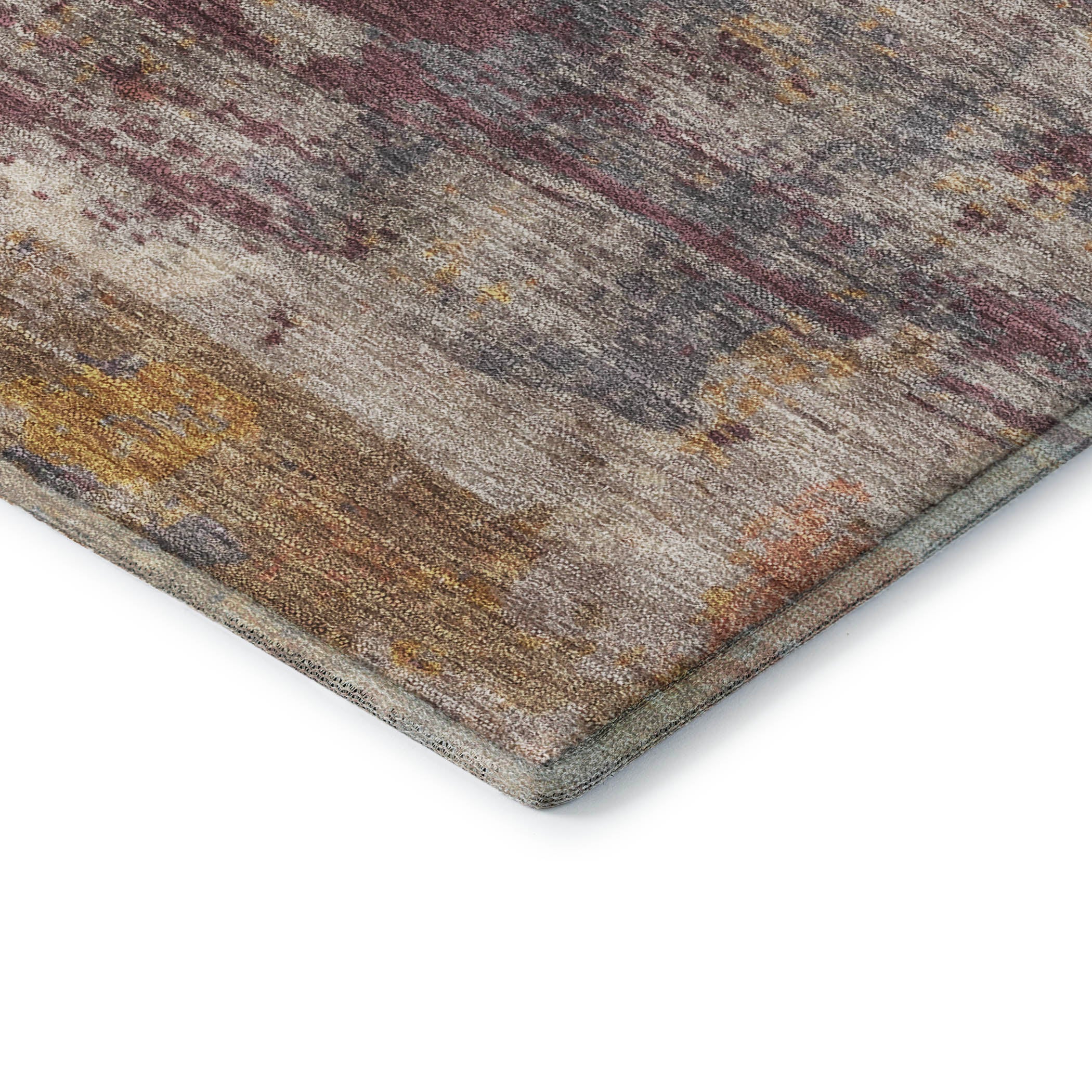 Lucerne Machine Washable Transitional Rust Orange Rug 1'8" x 2'6" #shape_Rectangle
