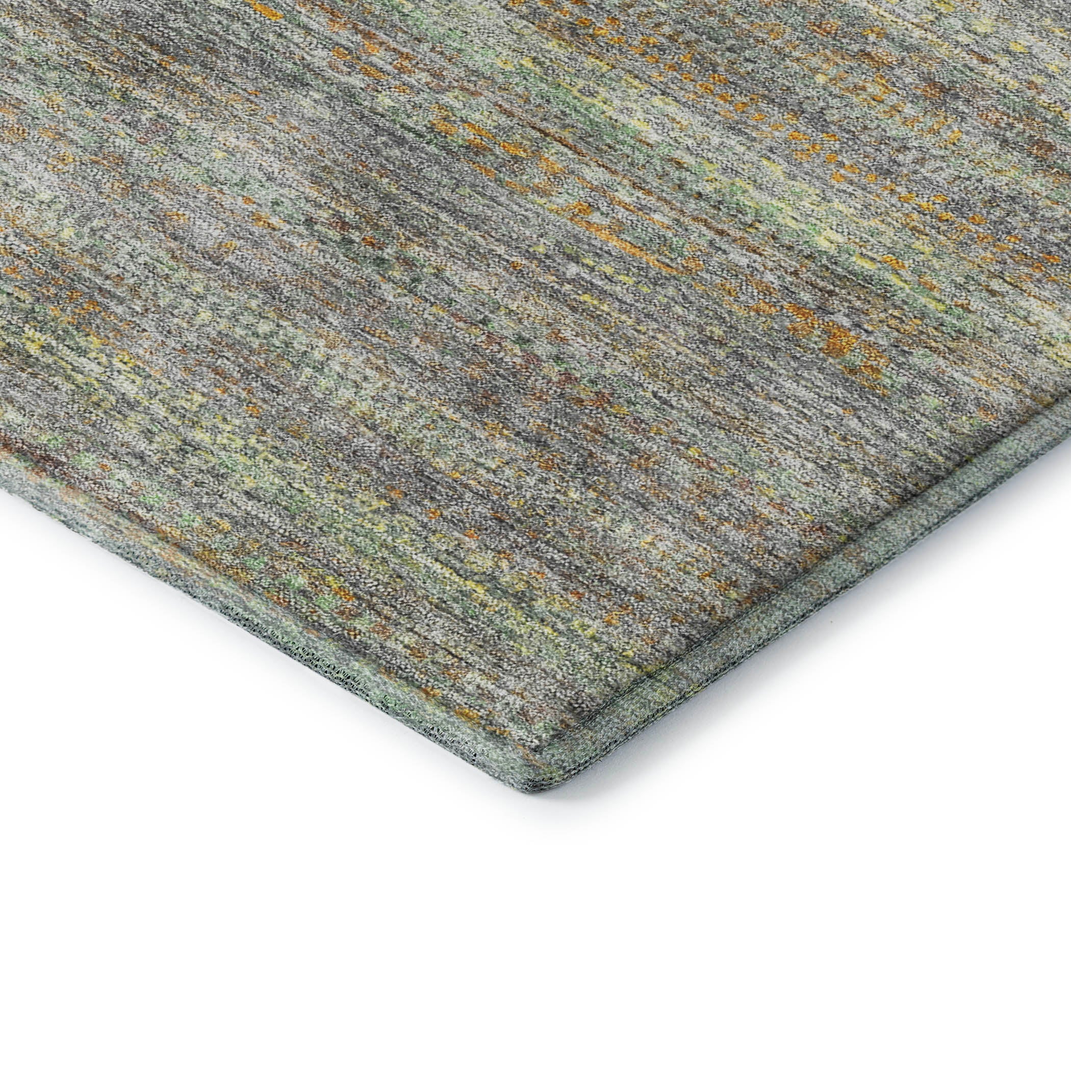 Santorini Machine Washable Transitional Gray Rug 1'8" x 2'6" #shape_Rectangle