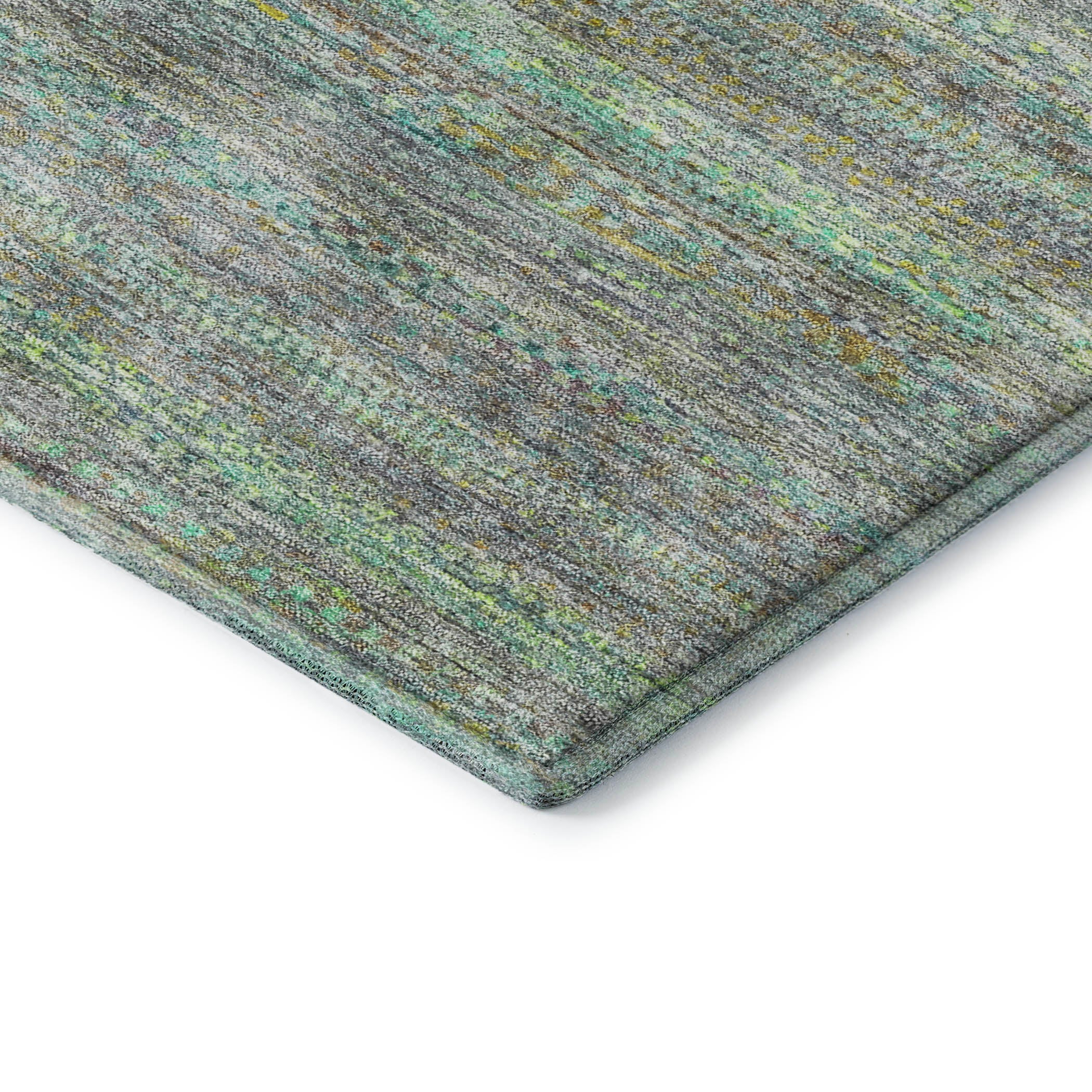 Santorini Machine Washable Transitional Pewter Gray Rug 1'8" x 2'6" #shape_Rectangle