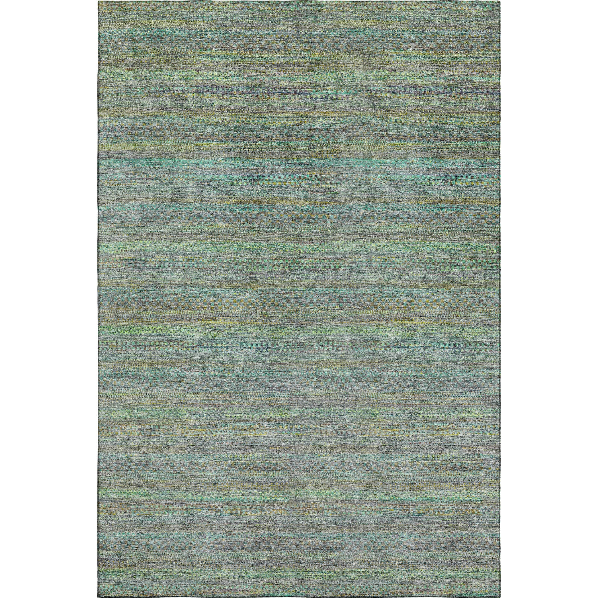 Santorini Machine Washable Transitional Pewter Gray Rug 2'6" x 3'10" #shape_Rectangle