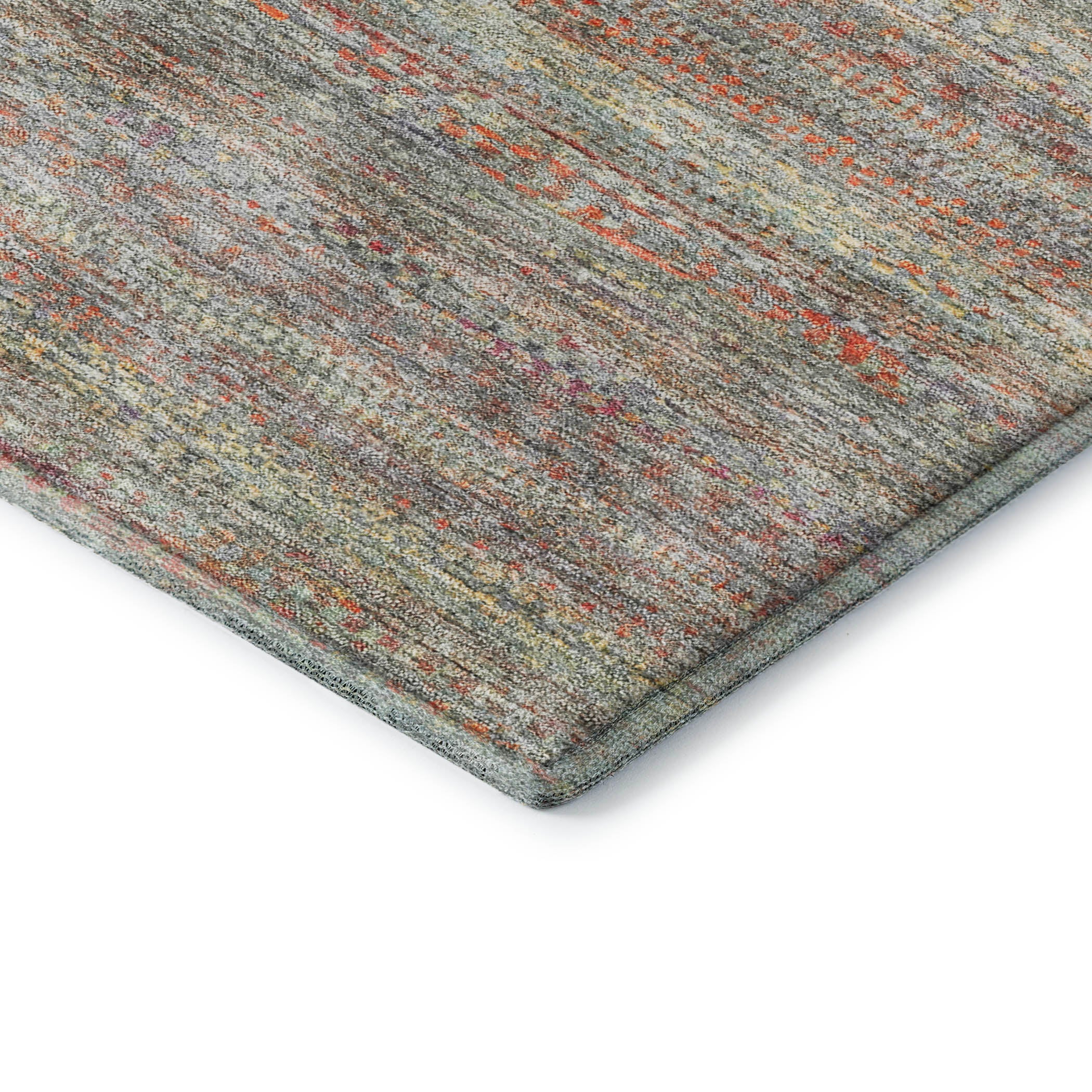 Santorini Machine Washable Transitional Sage Green Rug 1'8" x 2'6" #shape_Rectangle