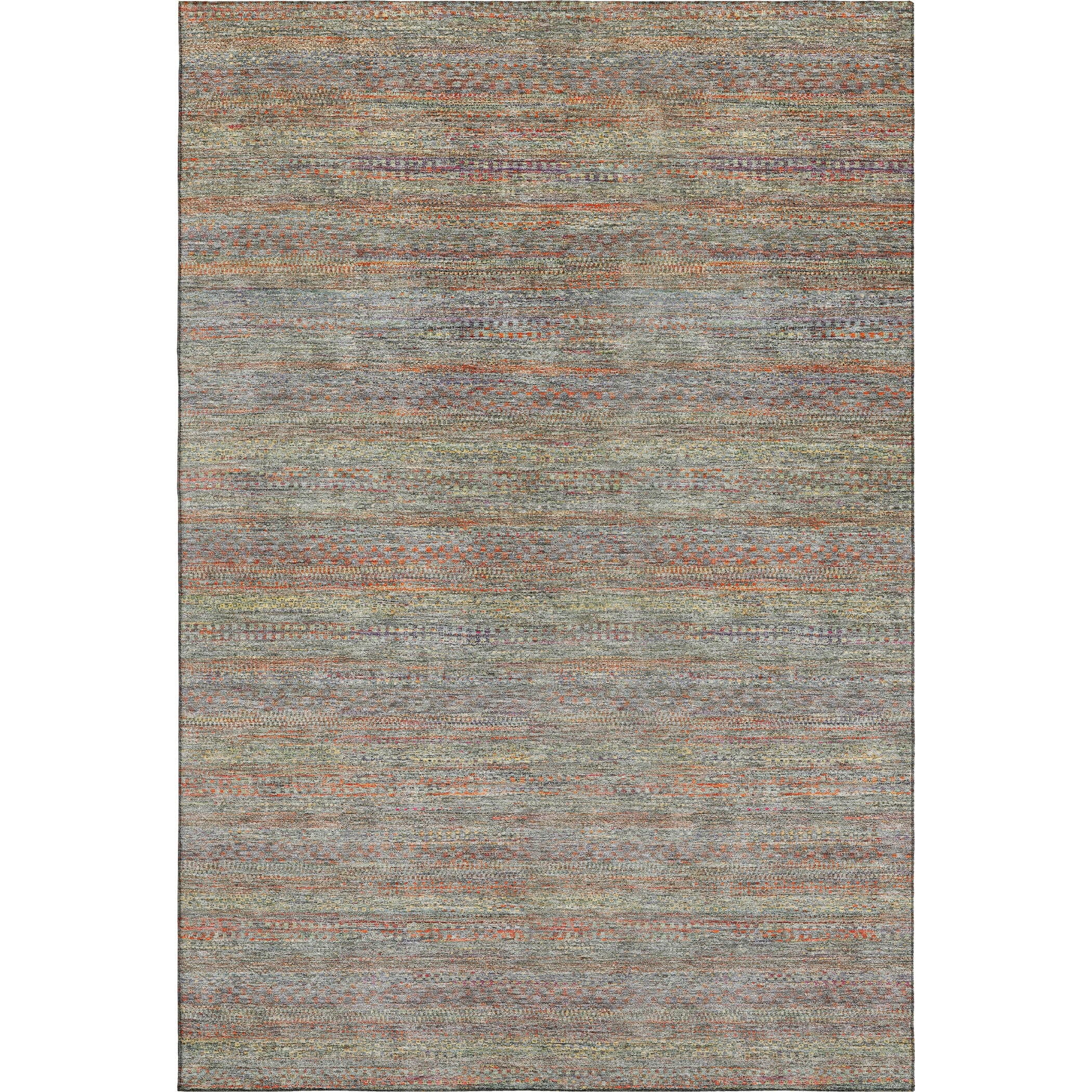 Santorini Machine Washable Transitional Sage Green Rug 2'6" x 3'10" #shape_Rectangle