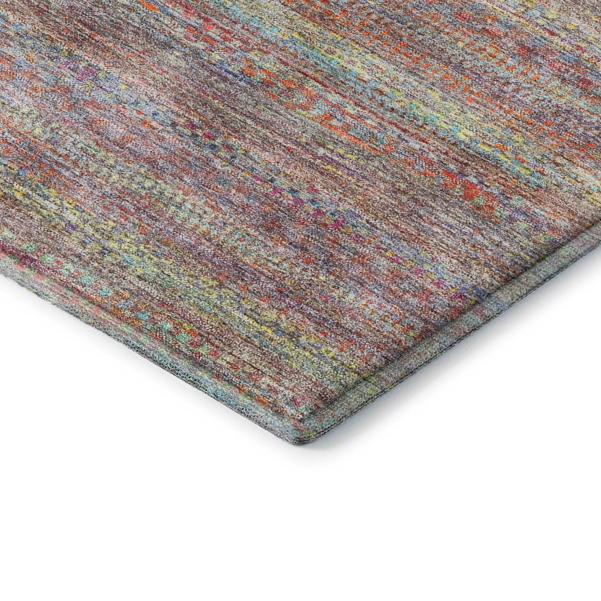 Santorini Machine Washable Transitional Terracotta Orange Rug 1'8" x 2'6" #shape_Rectangle