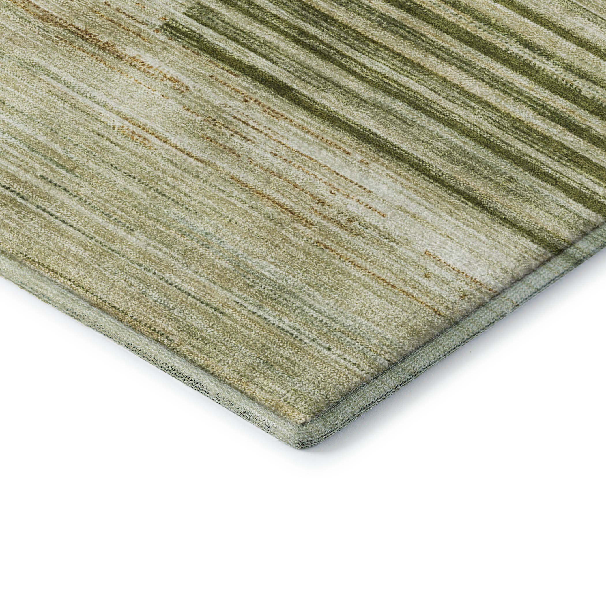 Porto Machine Washable Transitional Aloe Green Rug 1'8" x 2'6" #shape_Rectangle