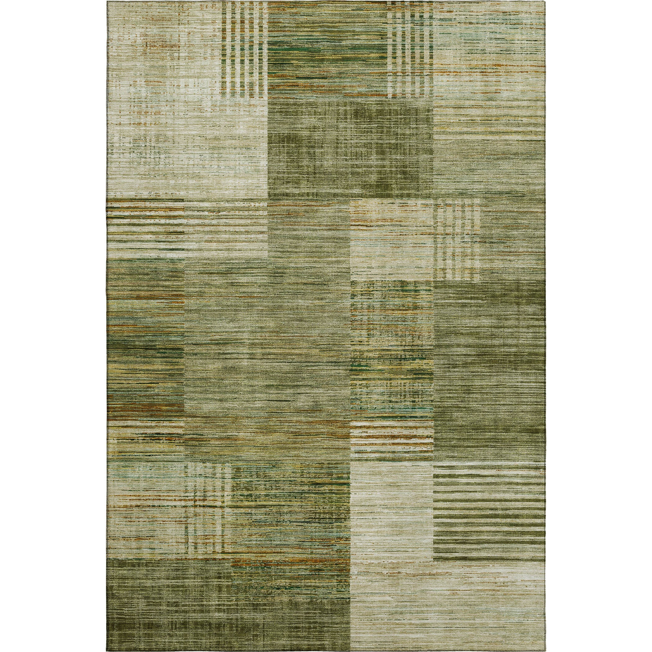 Porto Machine Washable Transitional Aloe Green Rug 2'6" x 3'10" #shape_Rectangle