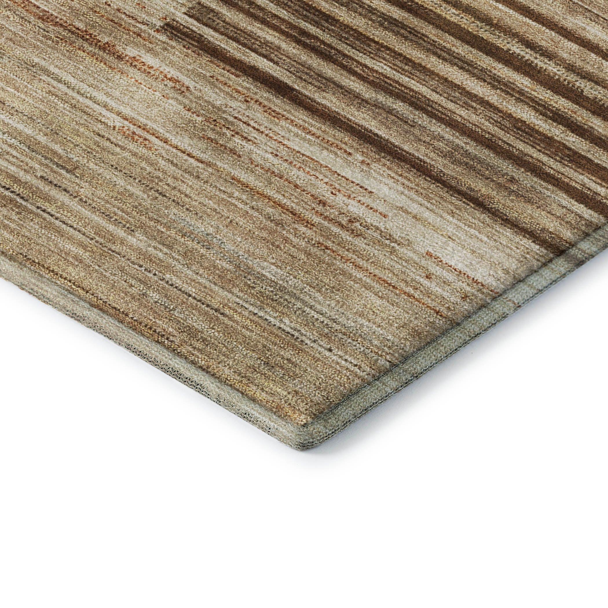 Porto Machine Washable Transitional Brown Rug 1'8" x 2'6" #shape_Rectangle