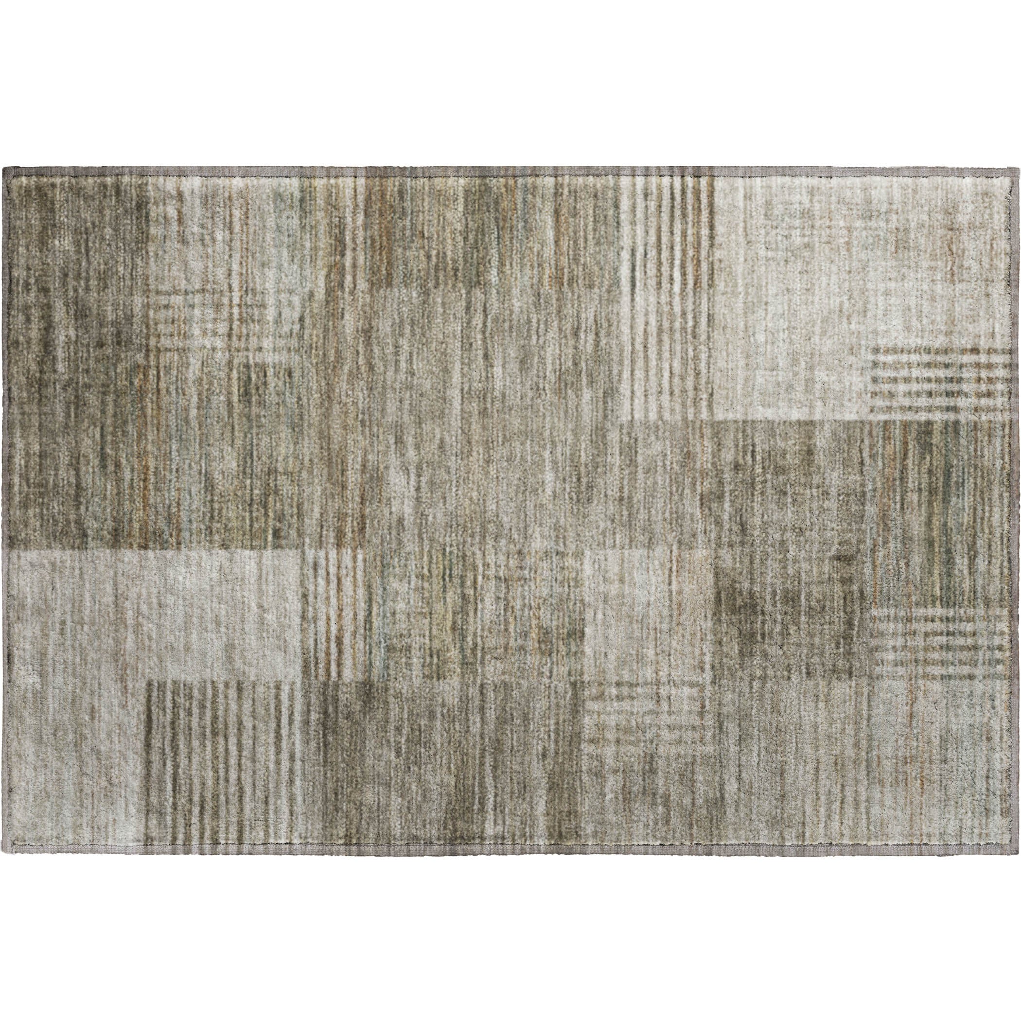Porto Machine Washable Transitional Pewter Gray Rug 1'8" x 2'6" #shape_Rectangle