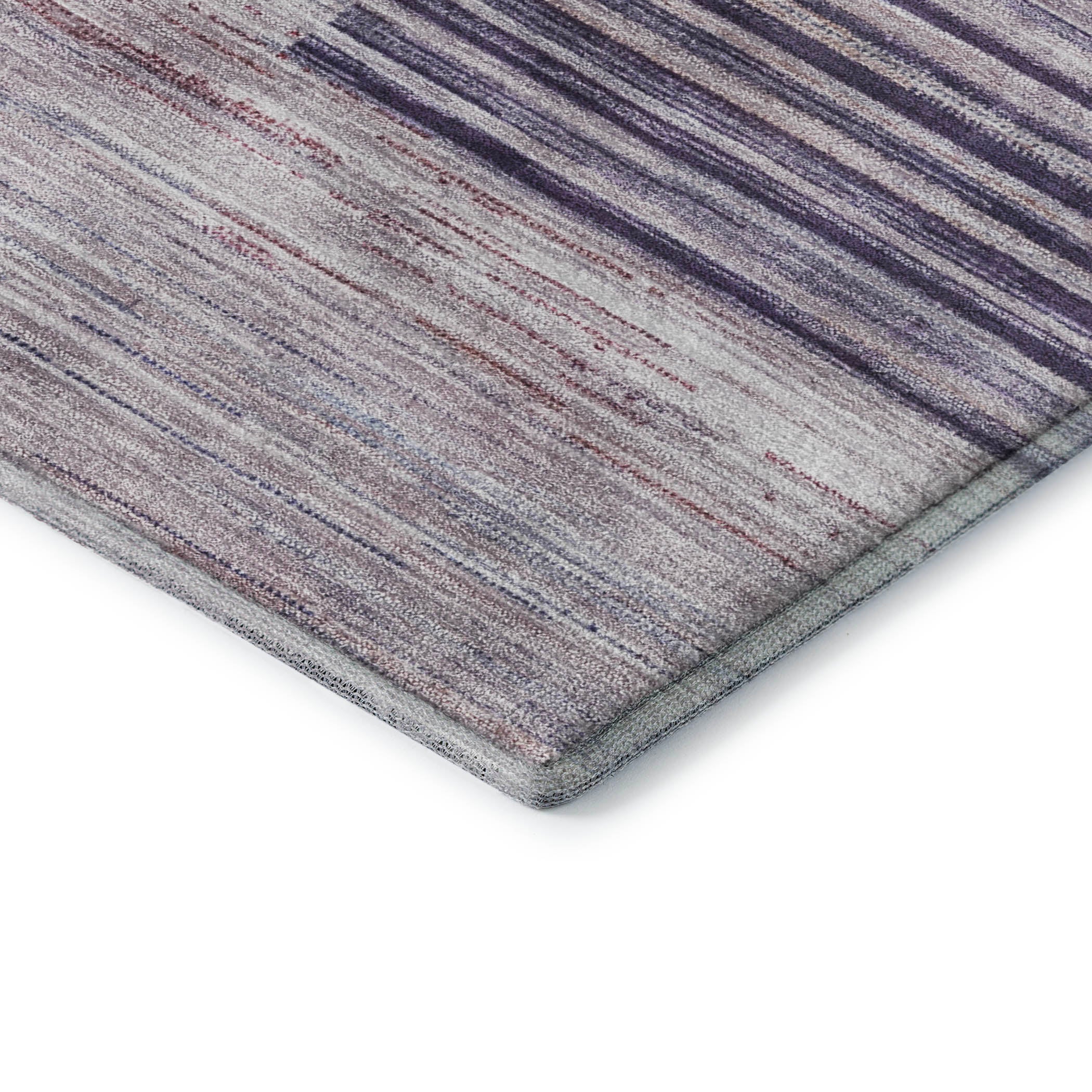 Porto Machine Washable Transitional Plum Purple Rug 1'8" x 2'6" #shape_Rectangle
