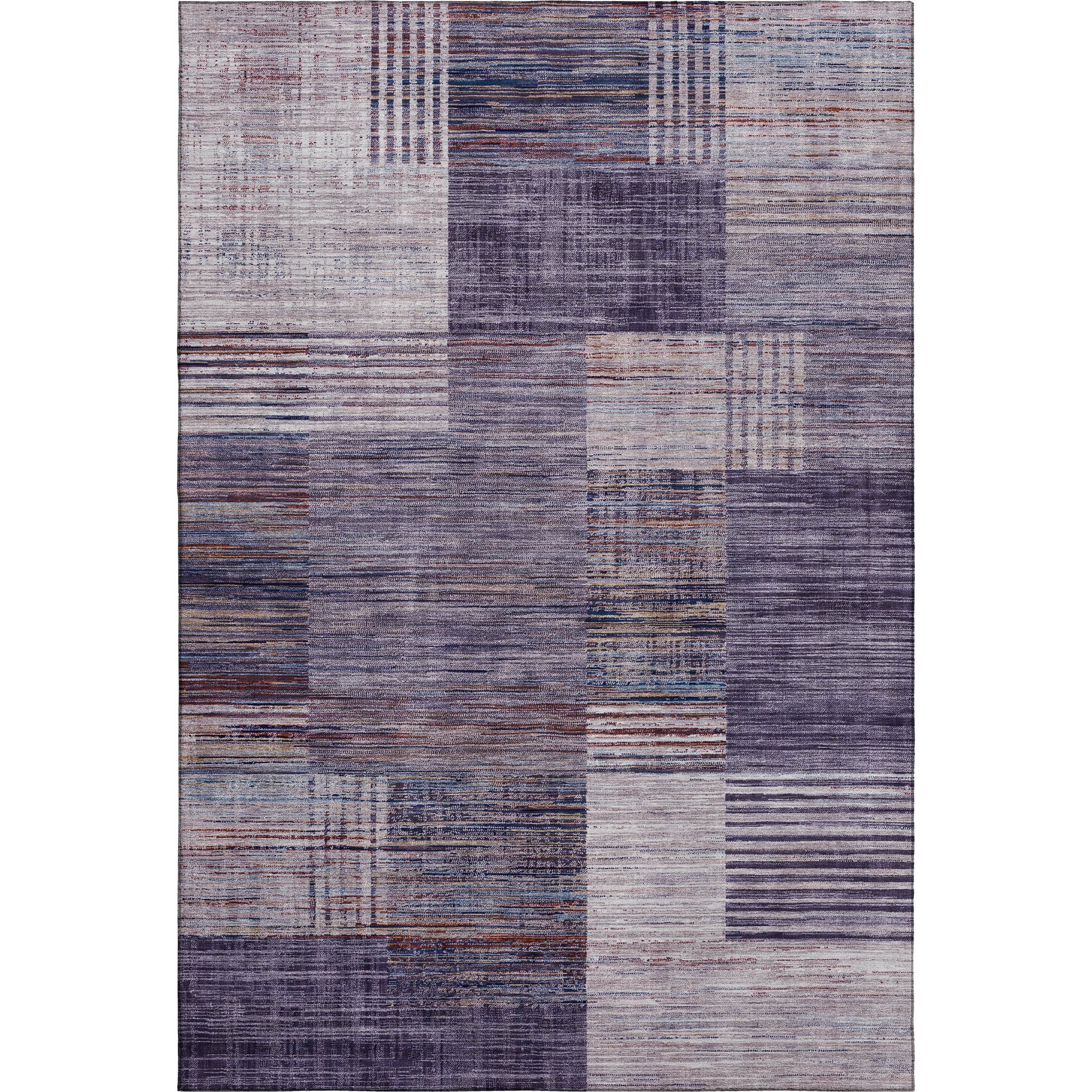 Porto Machine Washable Transitional Plum Purple Rug 2'6" x 3'10" #shape_Rectangle