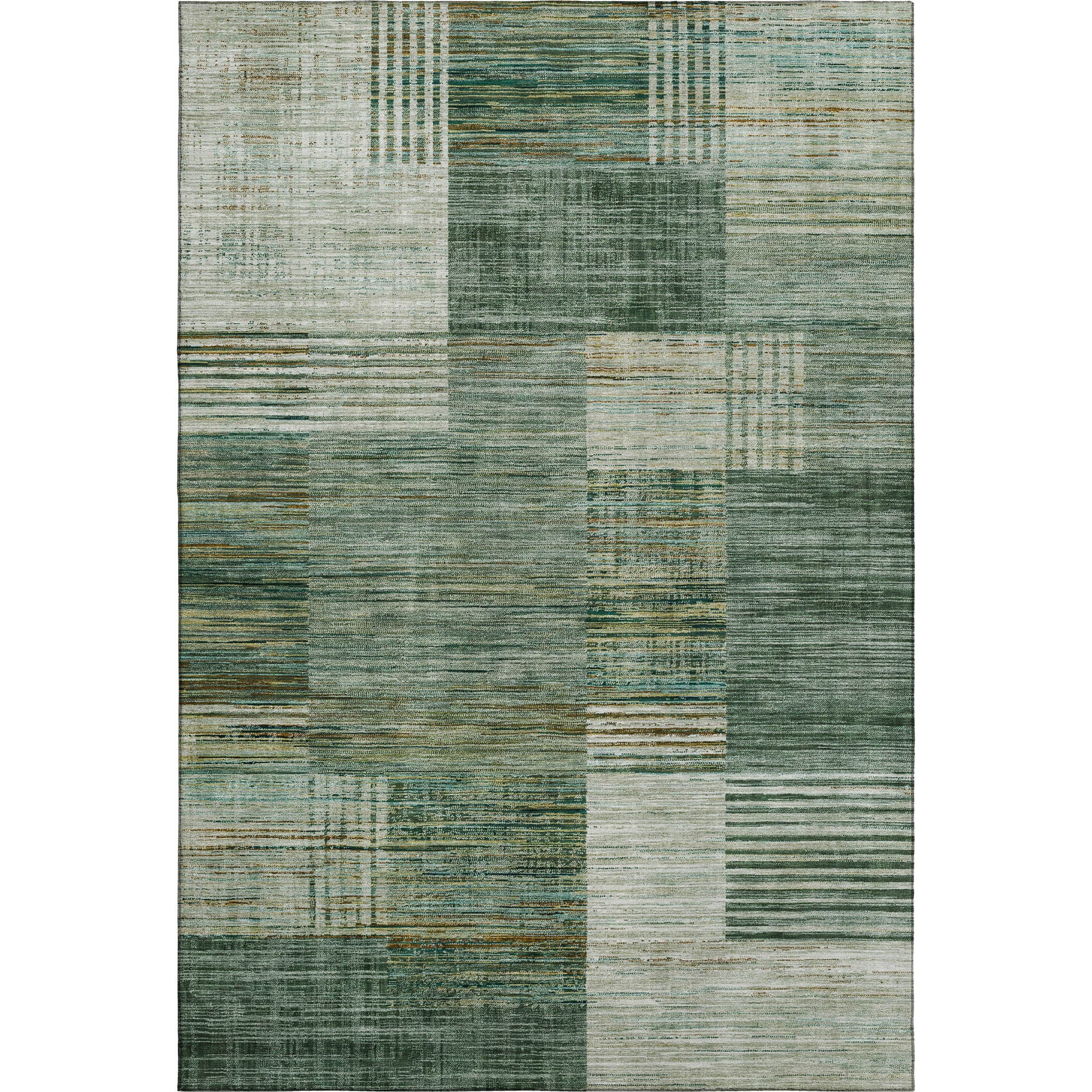 Porto Machine Washable Transitional Teal Rug 2'6" x 3'10" #shape_Rectangle