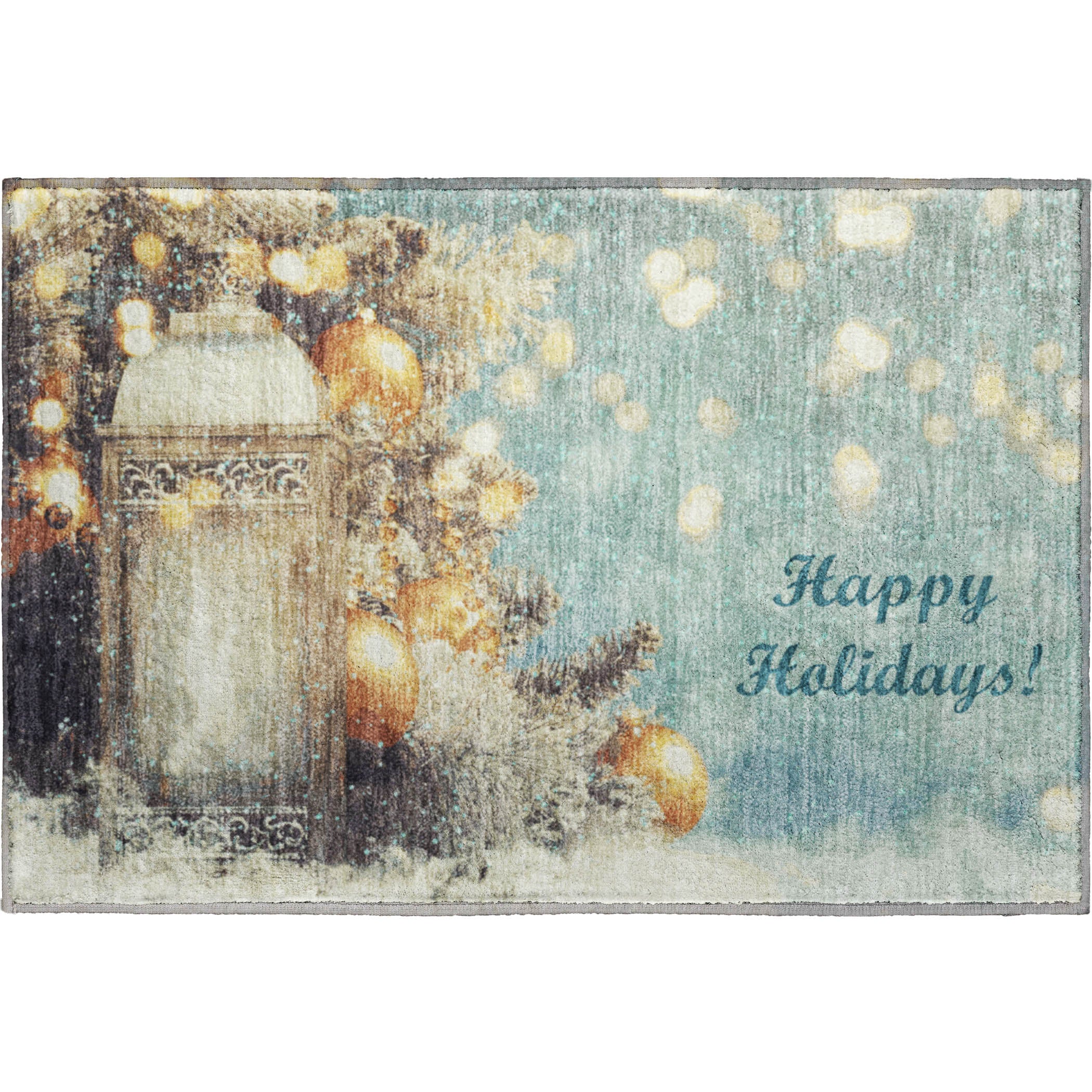 Rome Machine Washable Holiday Blue Rug 1'8" x 2'6" #shape_Rectangle
