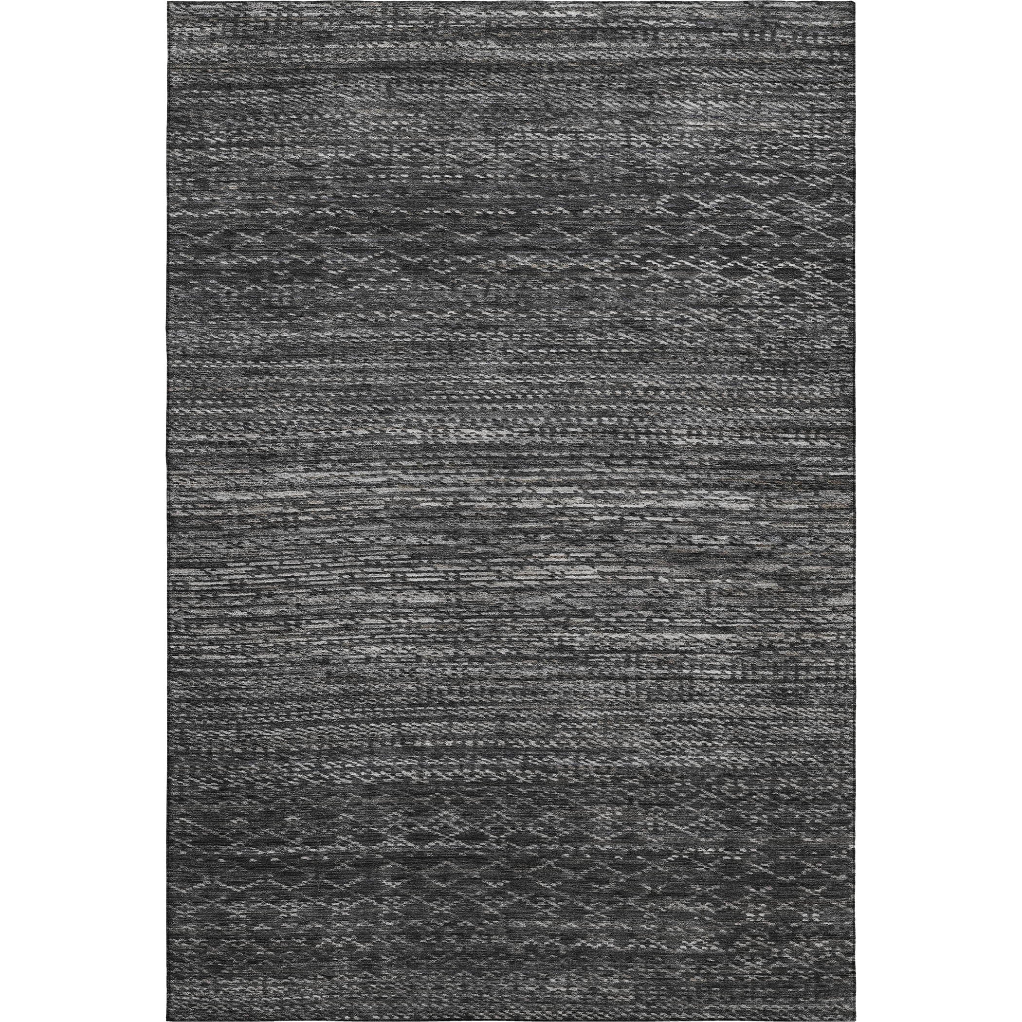 Sintra Machine Washable Transitional Charcoal Gray Rug 2'6" x 3'10" #shape_Rectangle