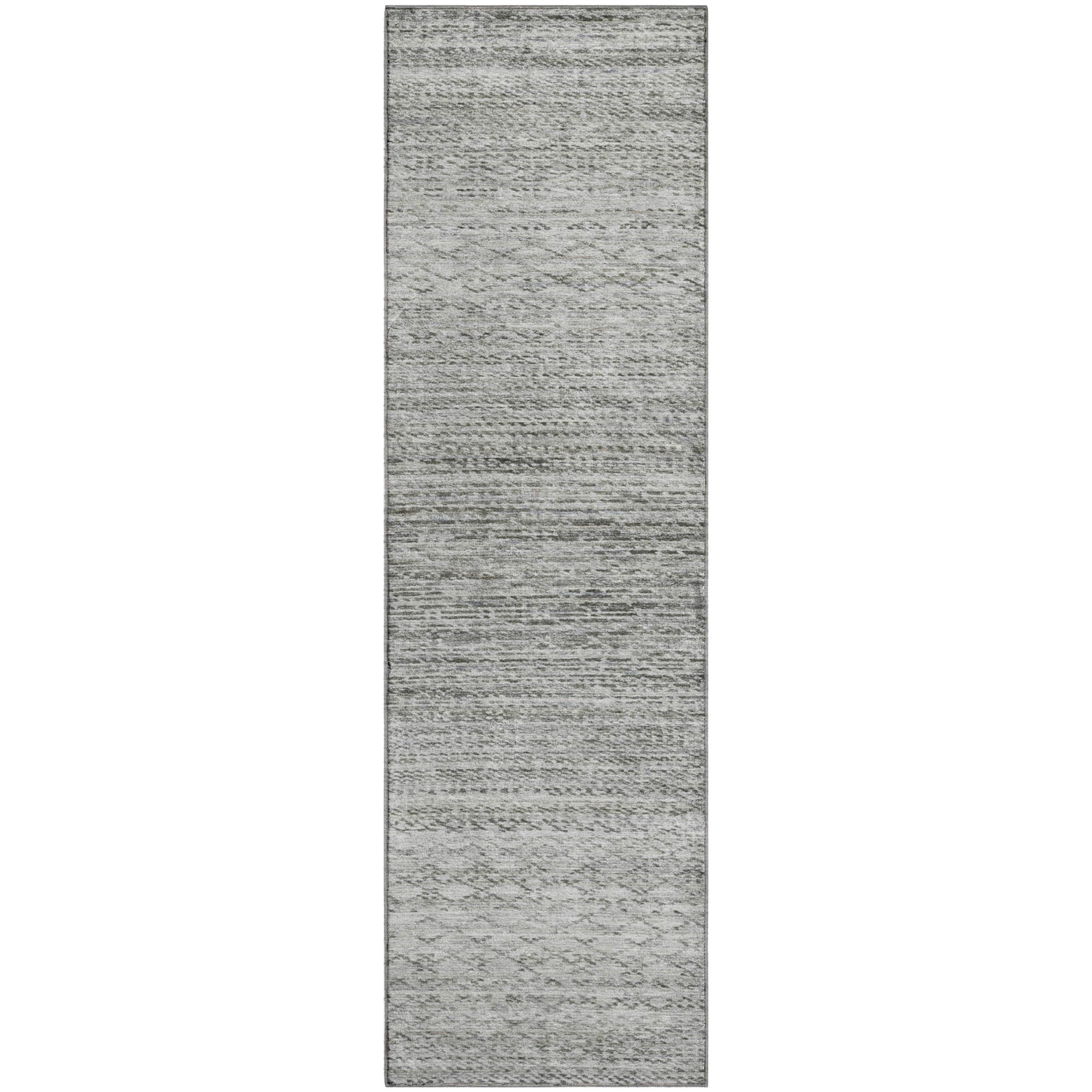 Sintra Machine Washable Transitional Gray Rug 2'3" x 7'6" #shape_Runner