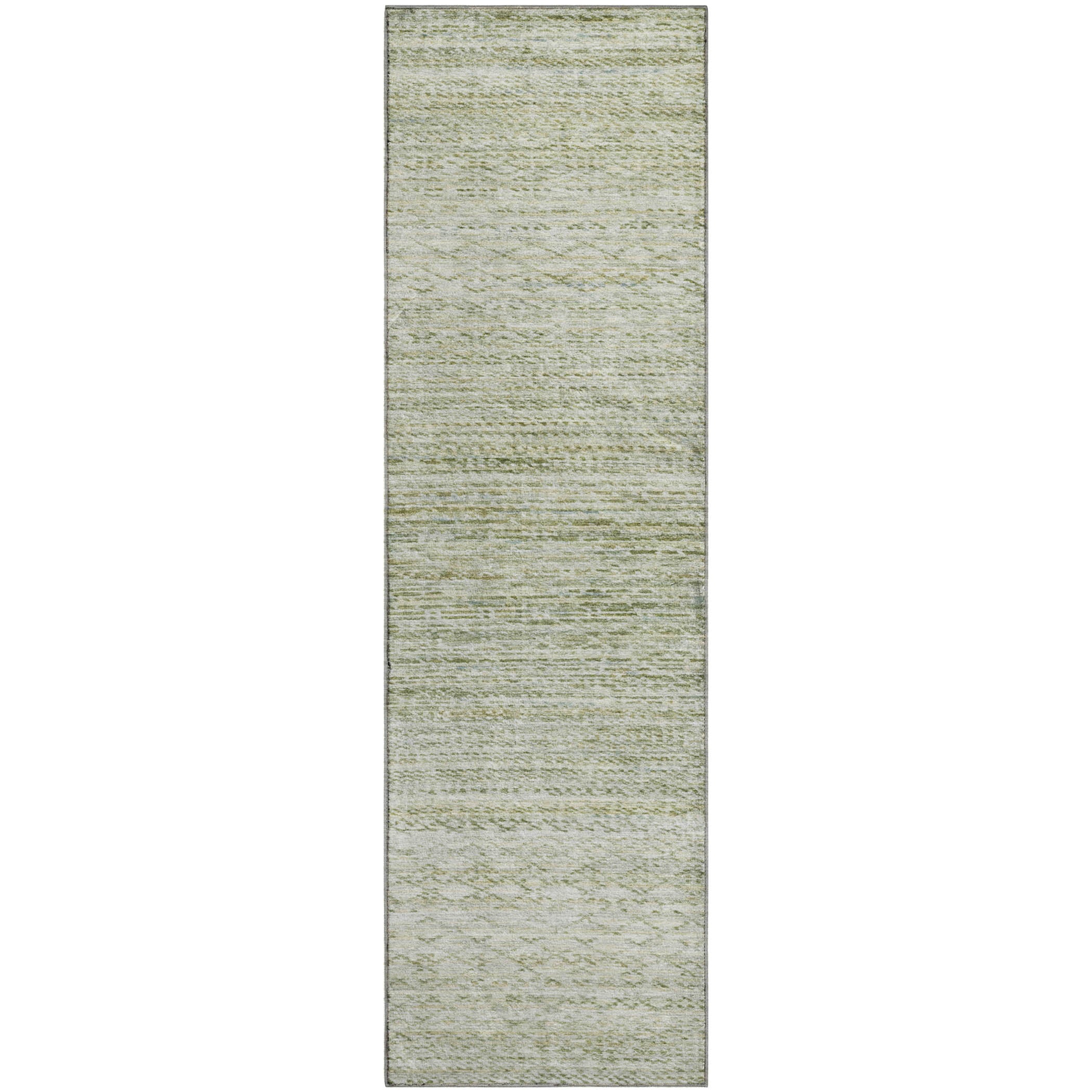 Sintra Machine Washable Transitional Sage Green Rug 2'3" x 7'6" #shape_Runner