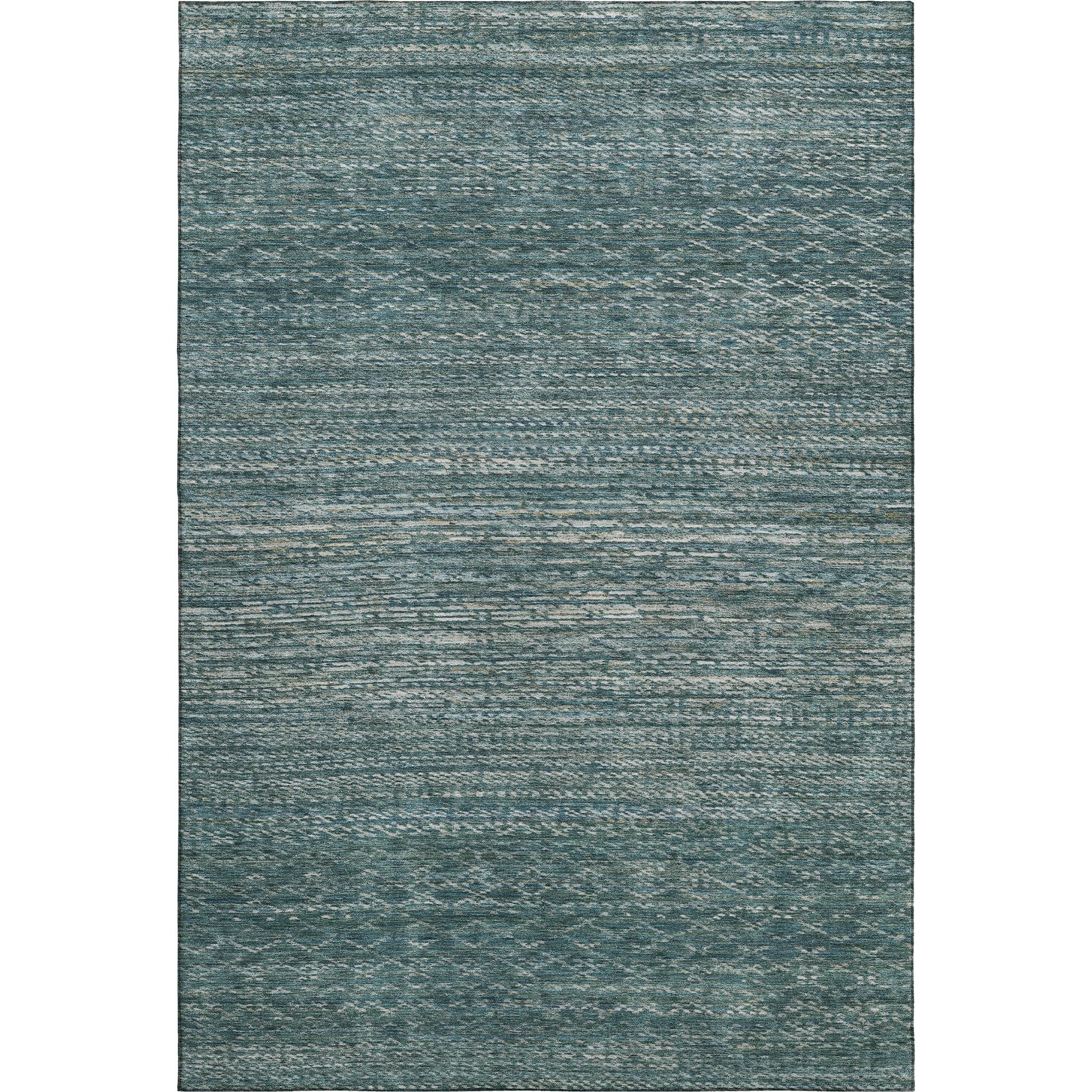 Sintra Machine Washable Transitional Teal Rug 2'6" x 3'10" #shape_Rectangle
