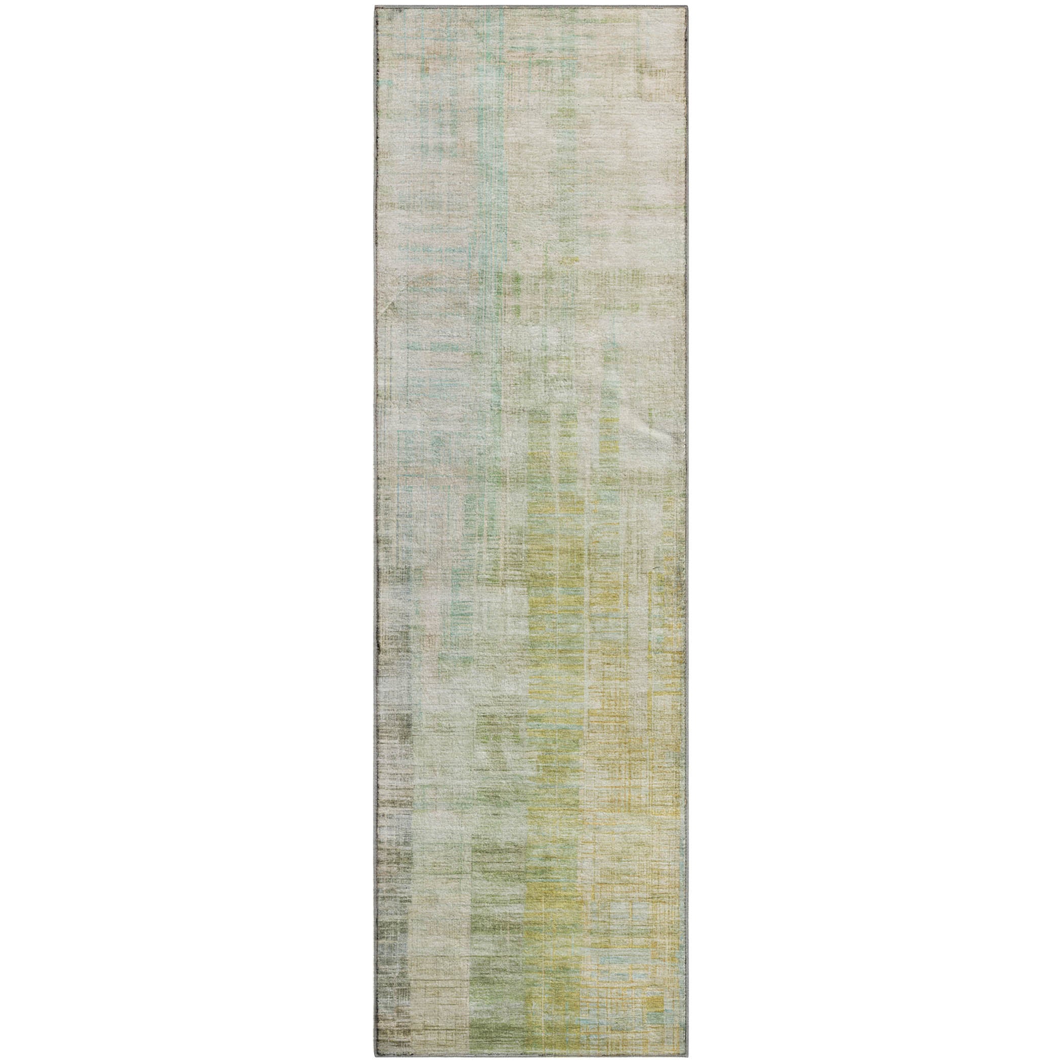 Kotor Machine Washable Transitional Linen Ivory Rug 2'3" x 7'6" #shape_Runner