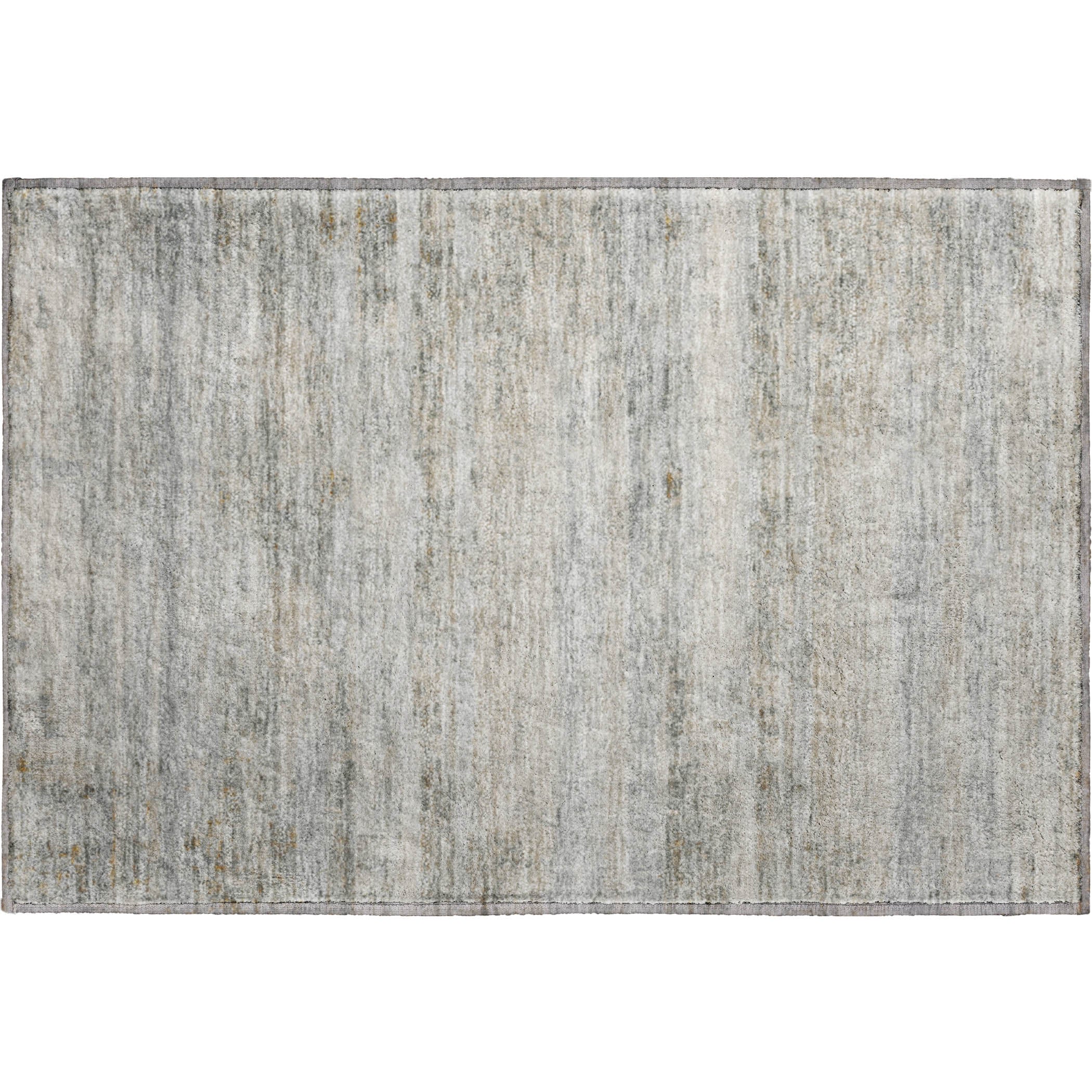 Lucerne Machine Washable Transitional Granite Gray Rug 1'8" x 2'6" #shape_Rectangle