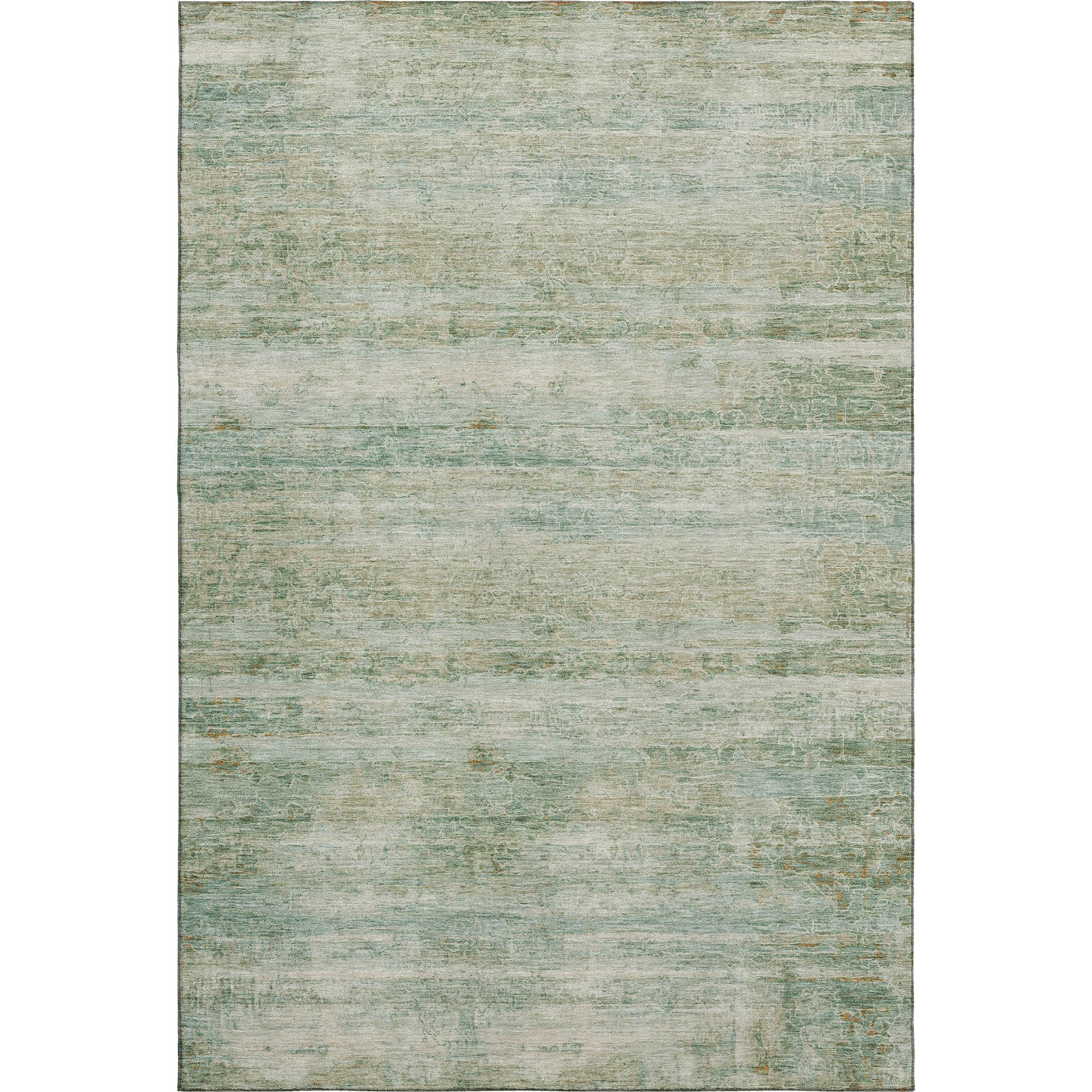 Lucerne Machine Washable Transitional Green Rug 2'6" x 3'10" #shape_Rectangle