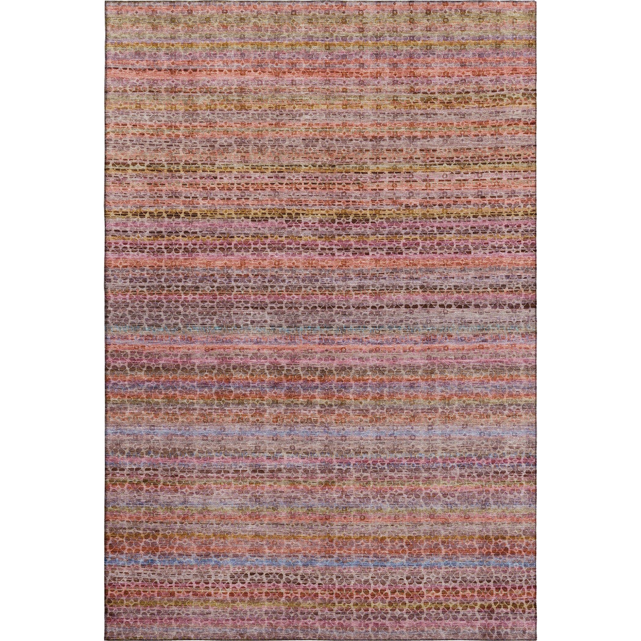 Tbilisi Machine Washable Transitional Pink Rug 2'6" x 3'10" #shape_Rectangle