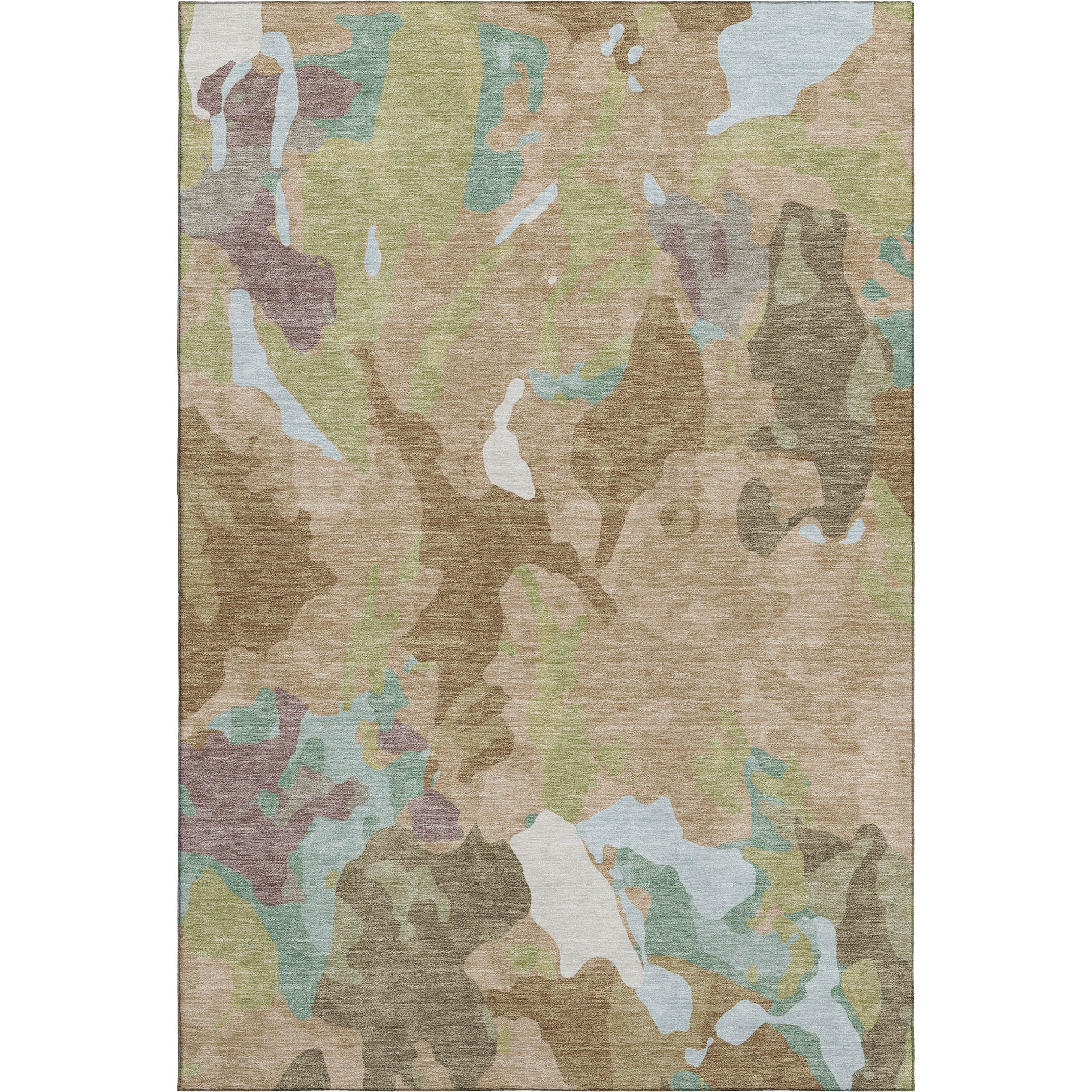 Vienna Machine Washable Transitional Beige Brown Rug 2'6" x 3'10" #shape_Rectangle