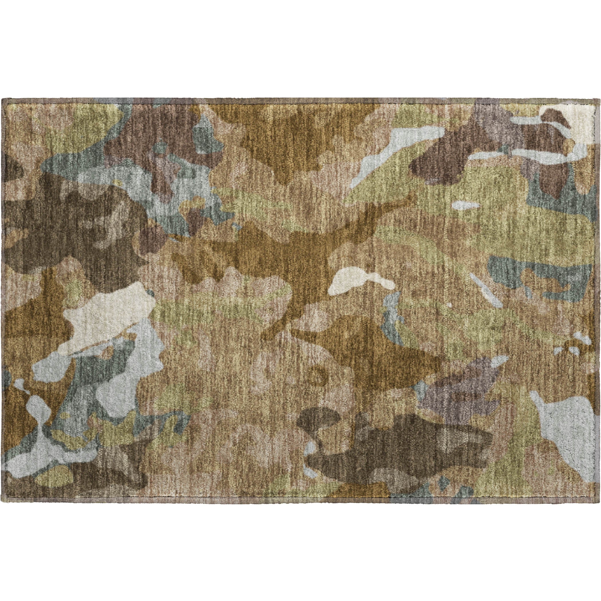 Vienna Machine Washable Transitional Brown Rug 1'8" x 2'6" #shape_Rectangle